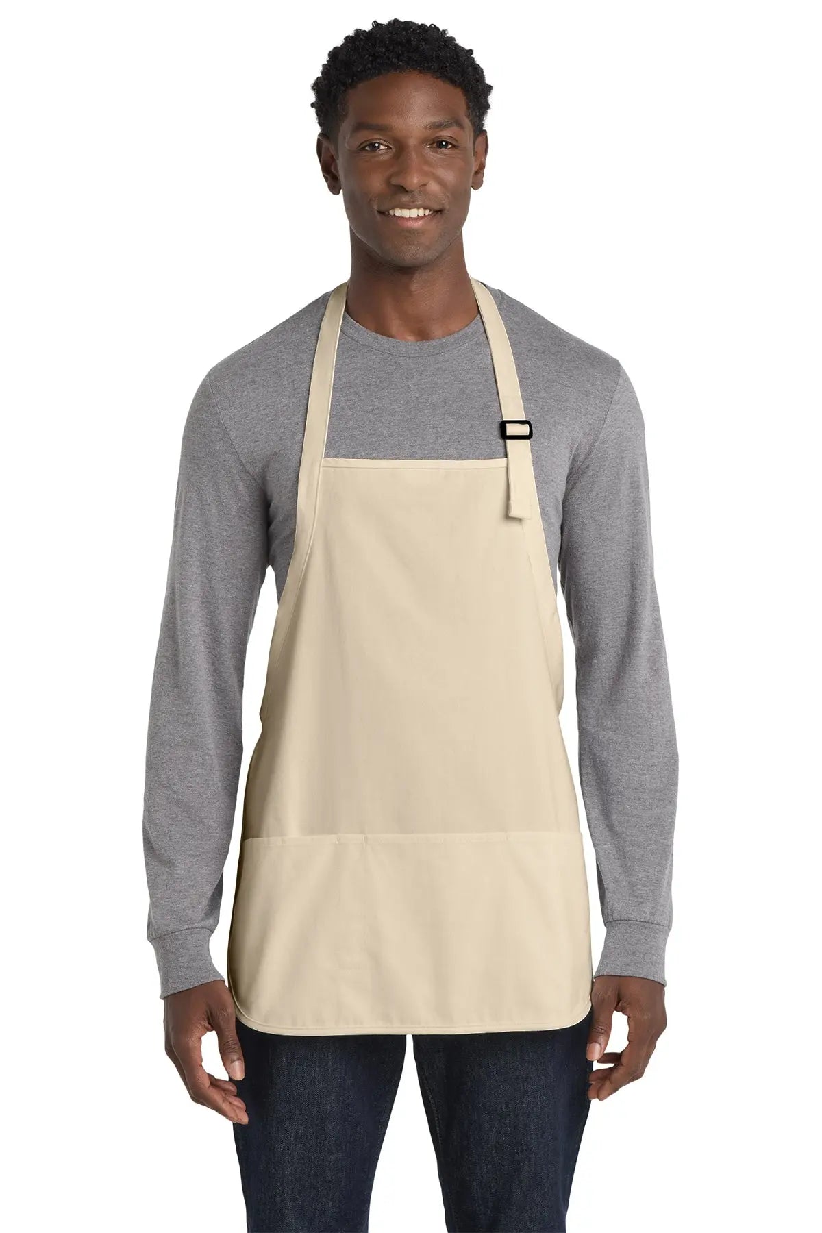 Port Authority® Medium-Length Apron with Pouch Pockets #A510