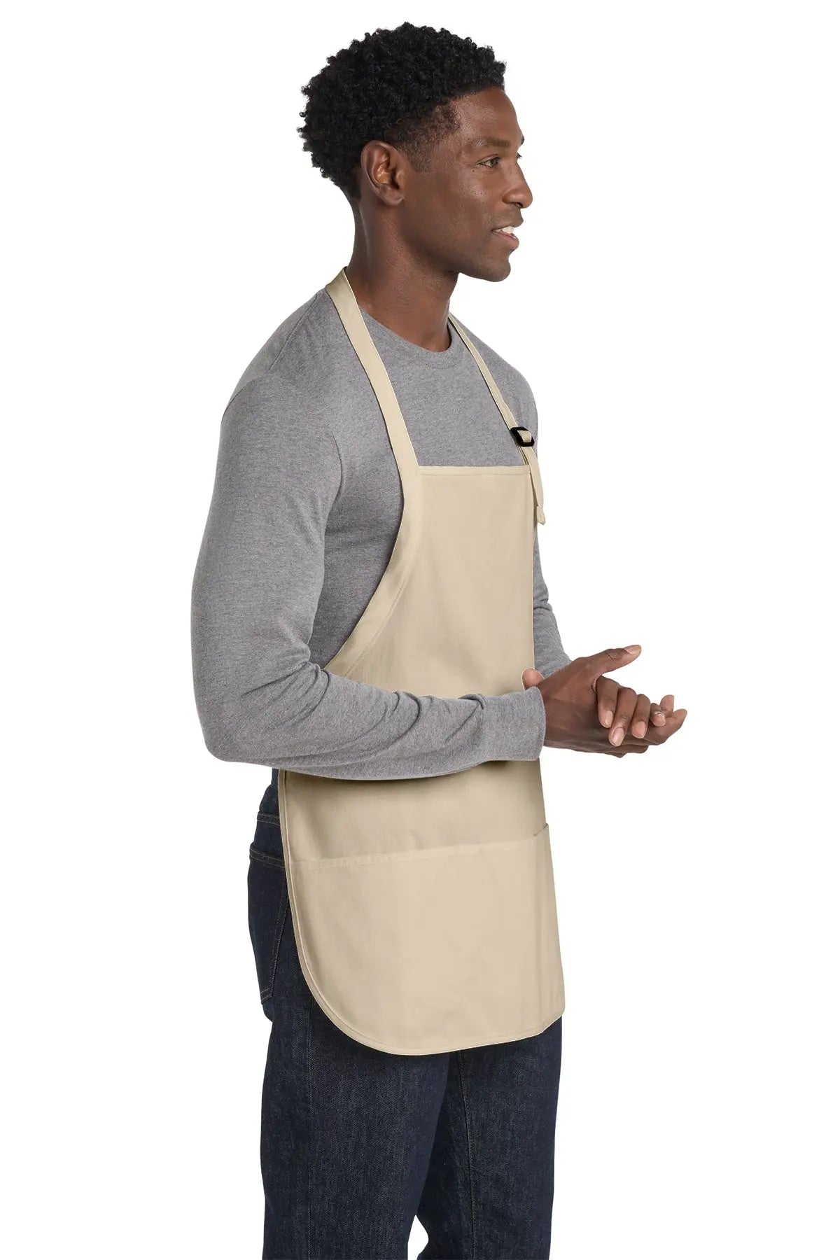 Port Authority® Medium-Length Apron with Pouch Pockets #A510
