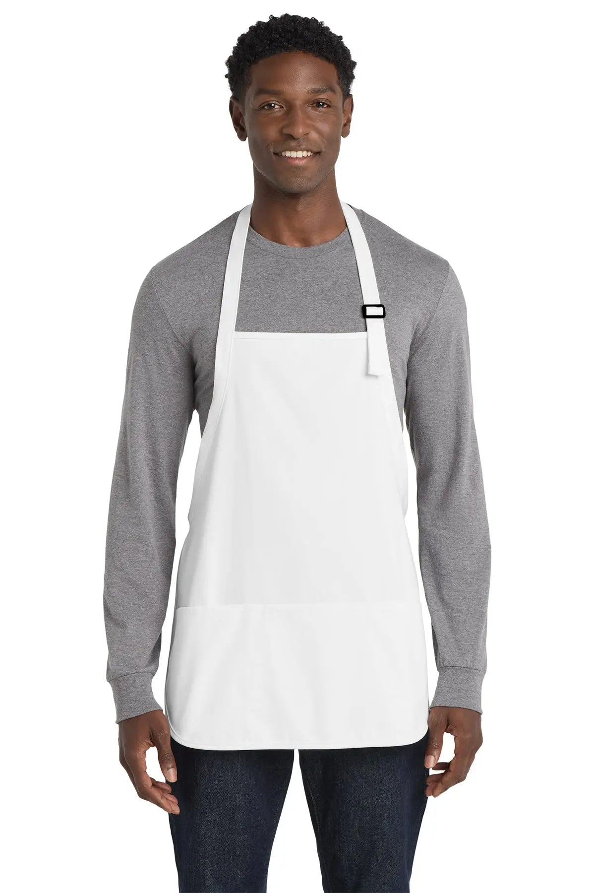 Port Authority® Medium-Length Apron with Pouch Pockets #A510