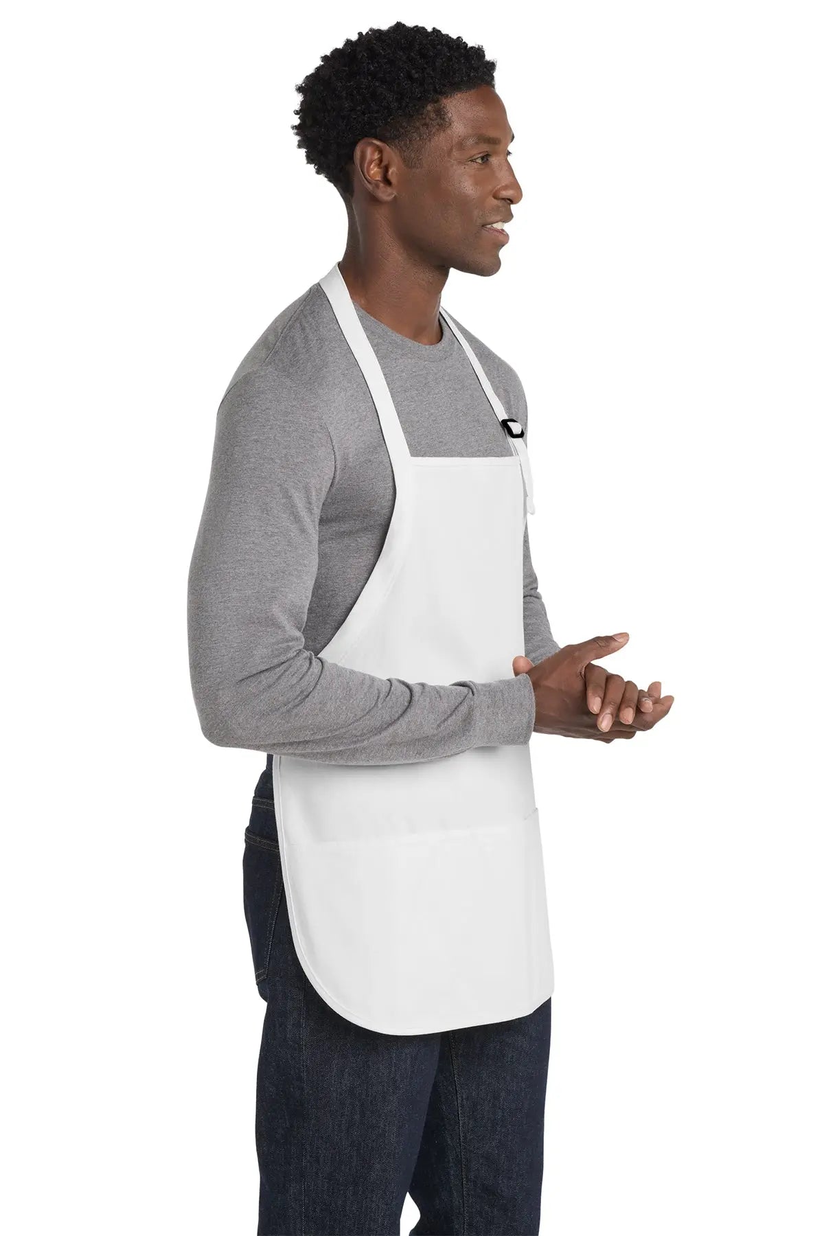 Port Authority® Medium-Length Apron with Pouch Pockets #A510