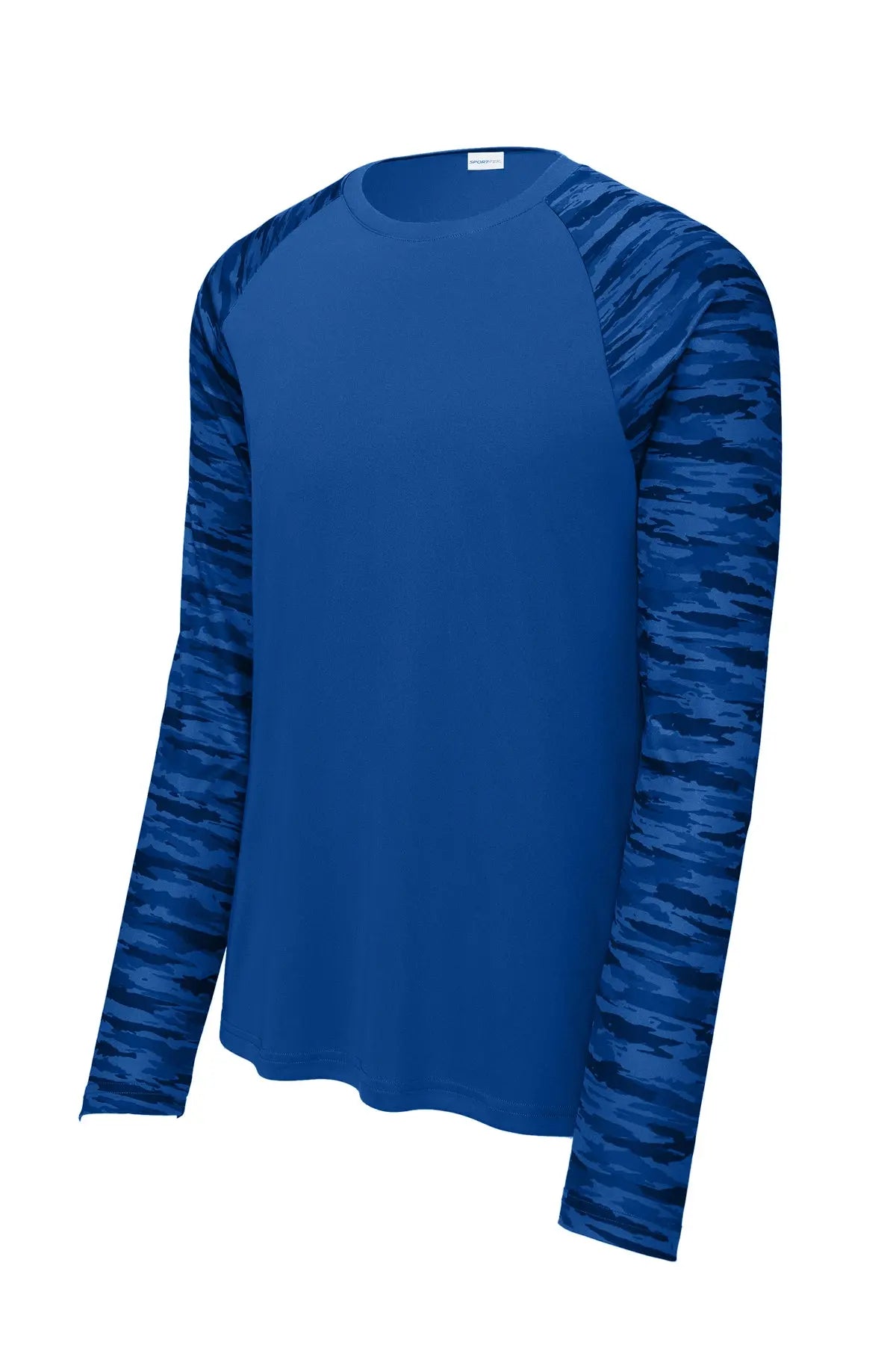 Sport-Tek® Drift Camo Colorblock Long Sleeve Tee #ST376LS