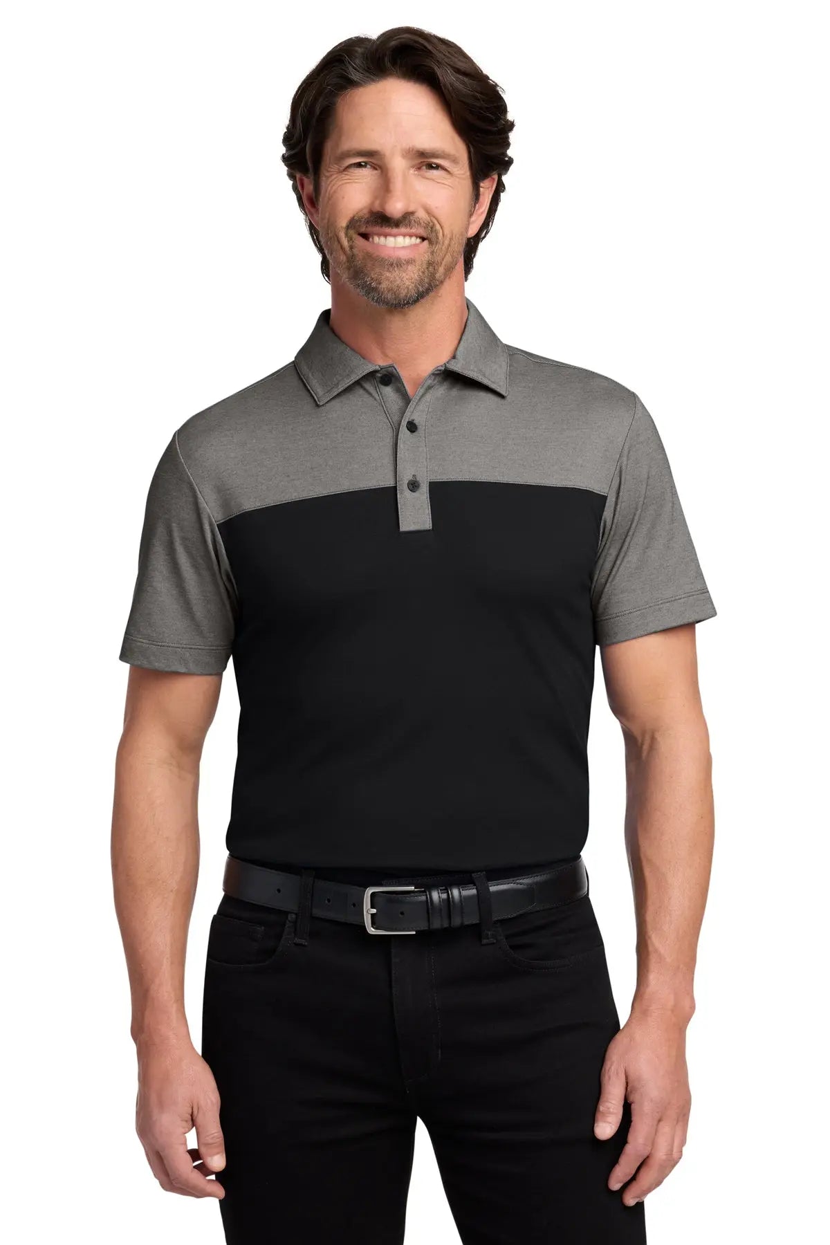 Port Authority® Fine Pique Blend Blocked Polo #K831Game Over Merch