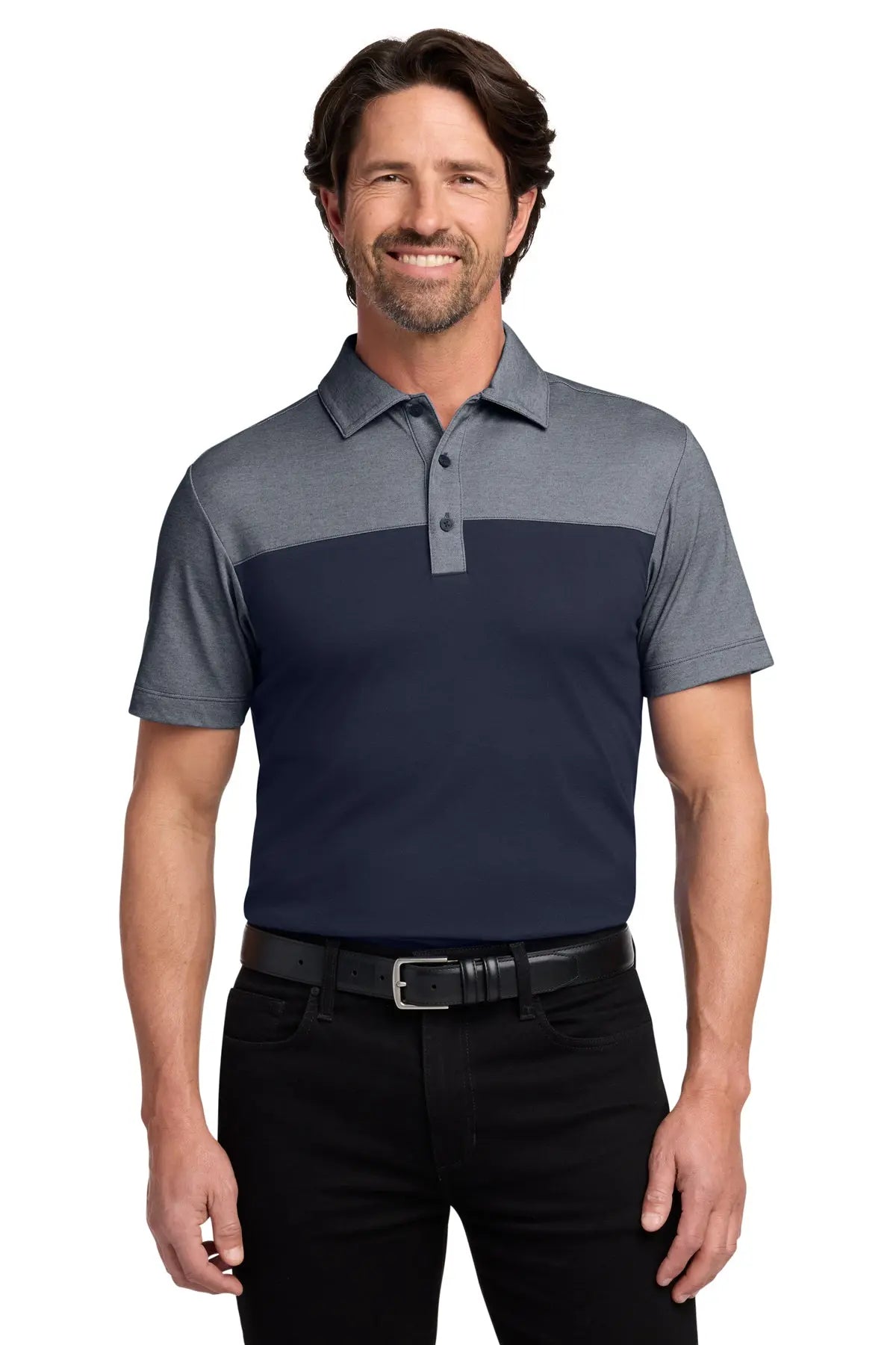Port Authority® Fine Pique Blend Blocked Polo #K831Game Over Merch