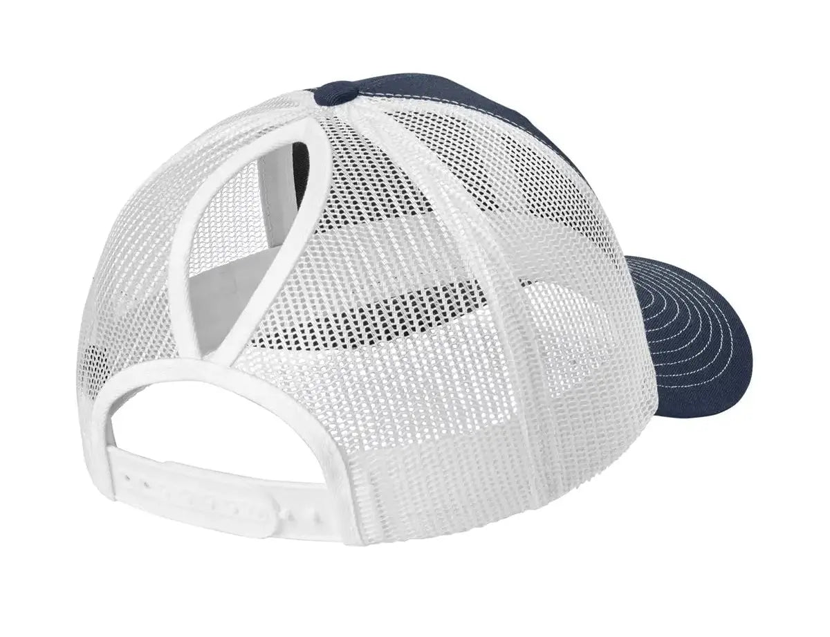 Port Authority® Snapback Ponytail Trucker Cap #LC401 Game Over Merch