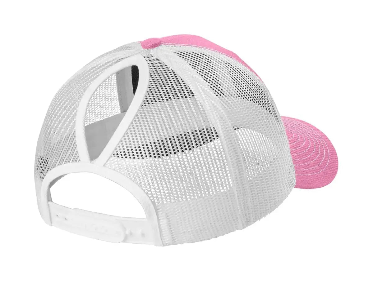 Port Authority® Snapback Ponytail Trucker Cap #LC401 Game Over Merch