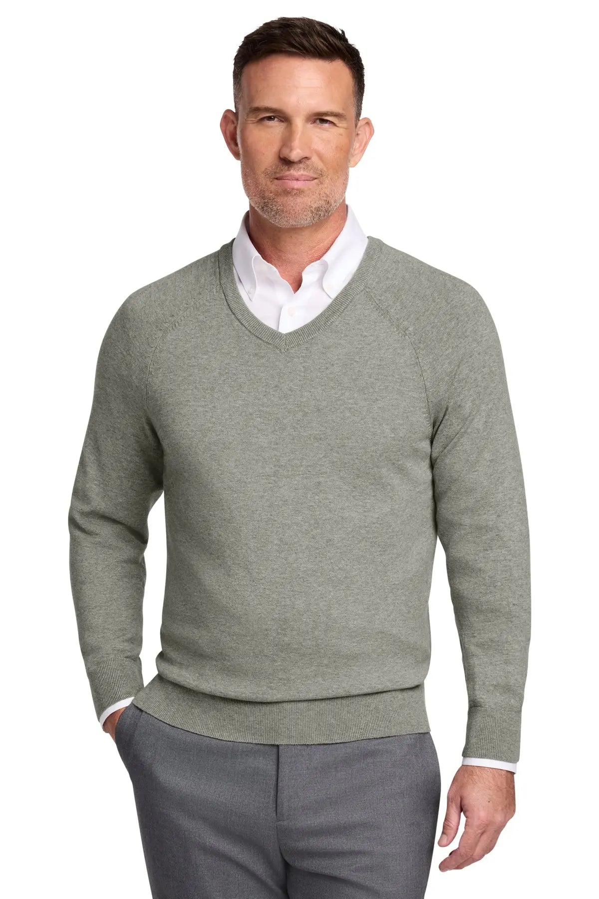 Brooks Brothers® Cotton Stretch V-Neck Sweater #BB18400Game Over Merch