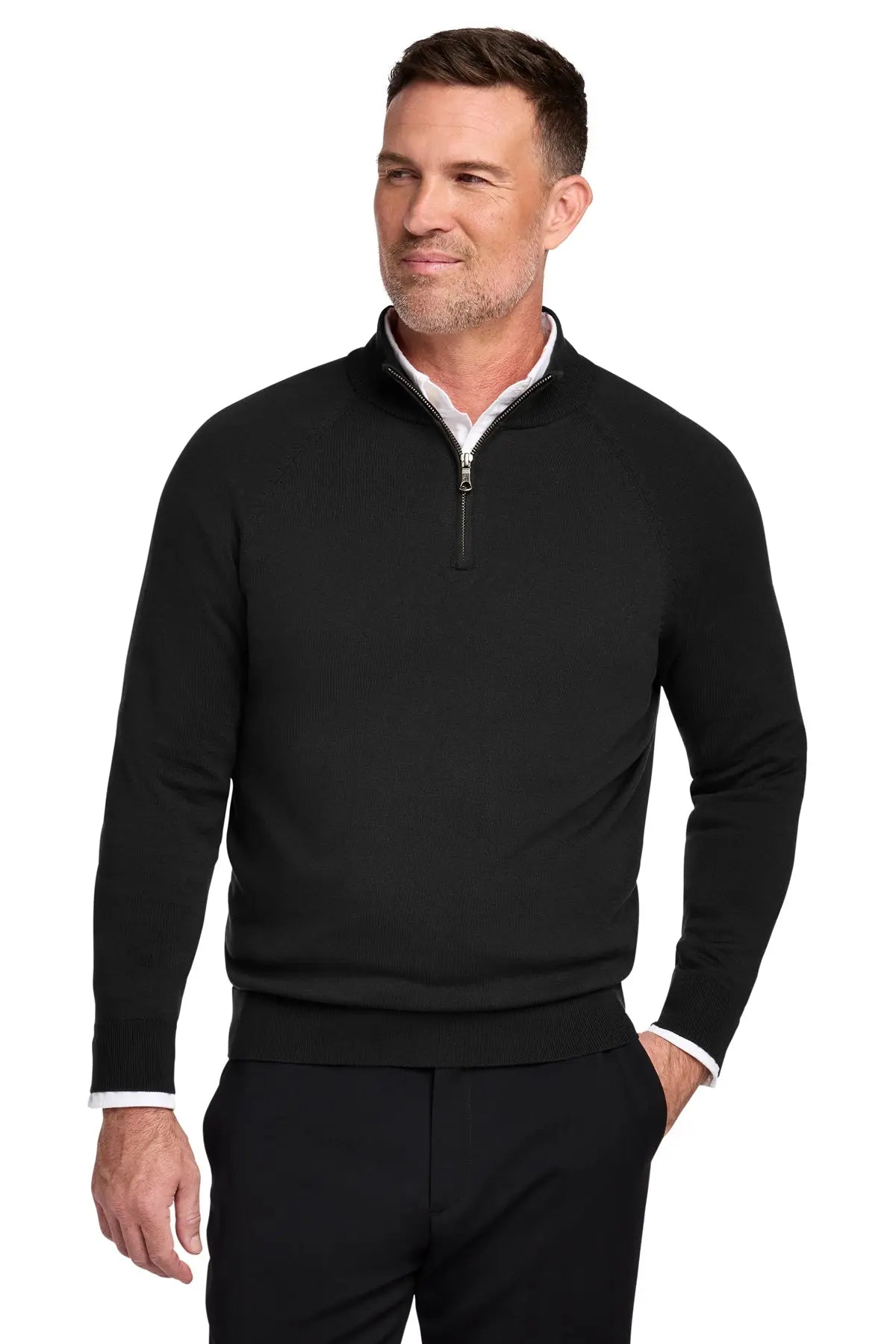 Brooks Brothers® Cotton Stretch 1/4-Zip Sweater #BB18402Game Over Merch