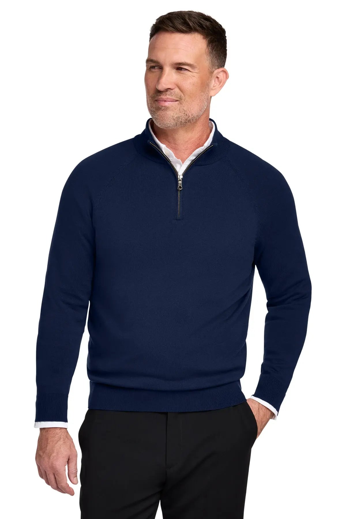 Brooks Brothers® Cotton Stretch 1/4-Zip Sweater #BB18402Game Over Merch
