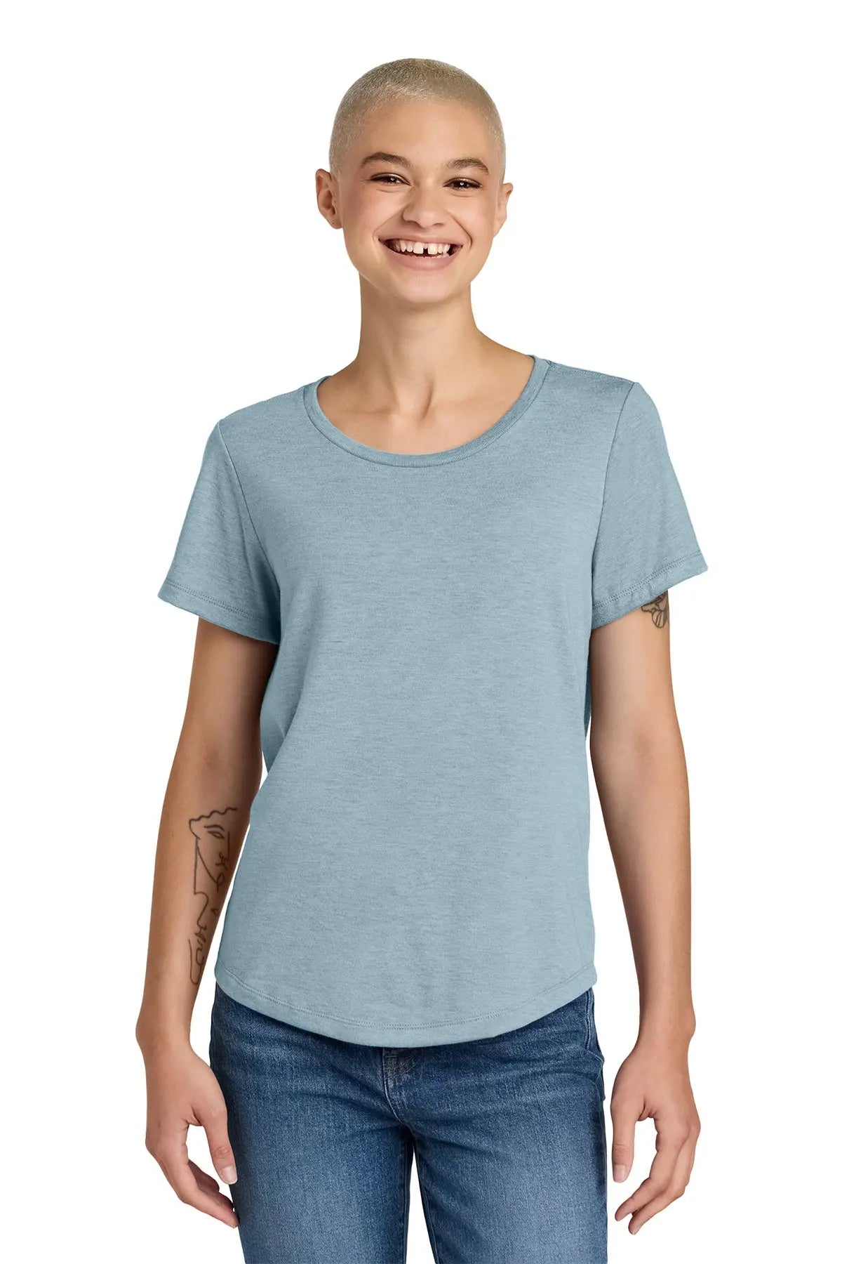 Allmade® Women’s Relaxed Tri-Blend Scoop Neck Tee #AL2015