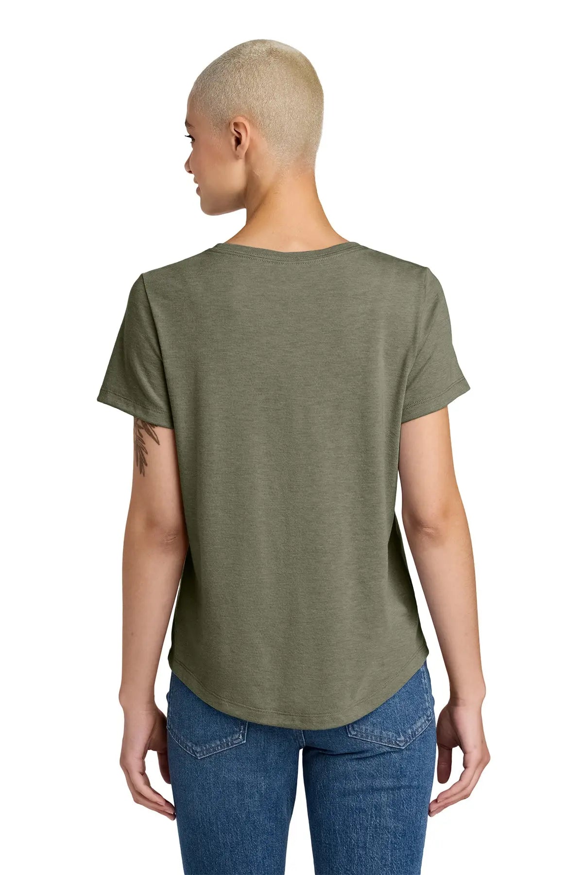 Allmade® Women’s Relaxed Tri-Blend Scoop Neck Tee #AL2015
