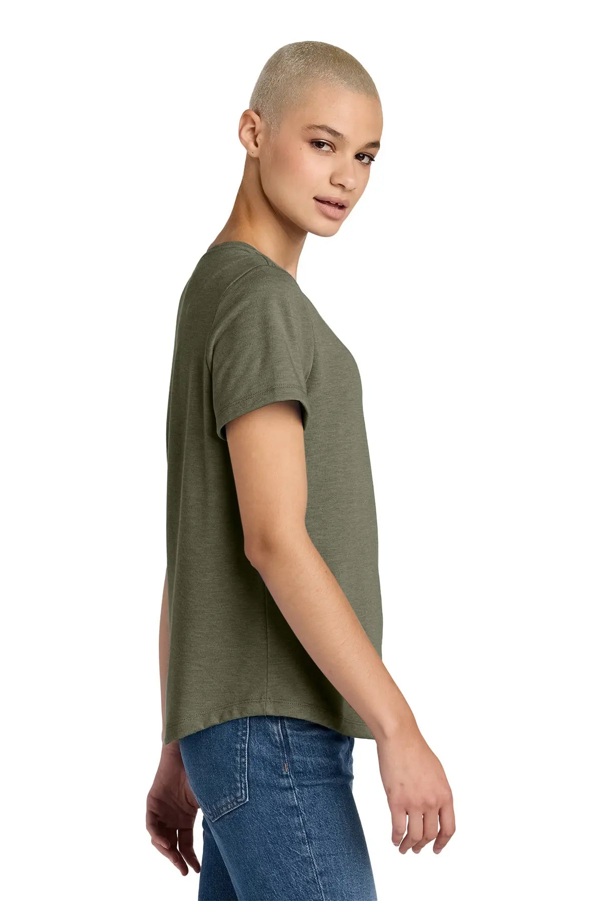 Allmade® Women’s Relaxed Tri-Blend Scoop Neck Tee #AL2015