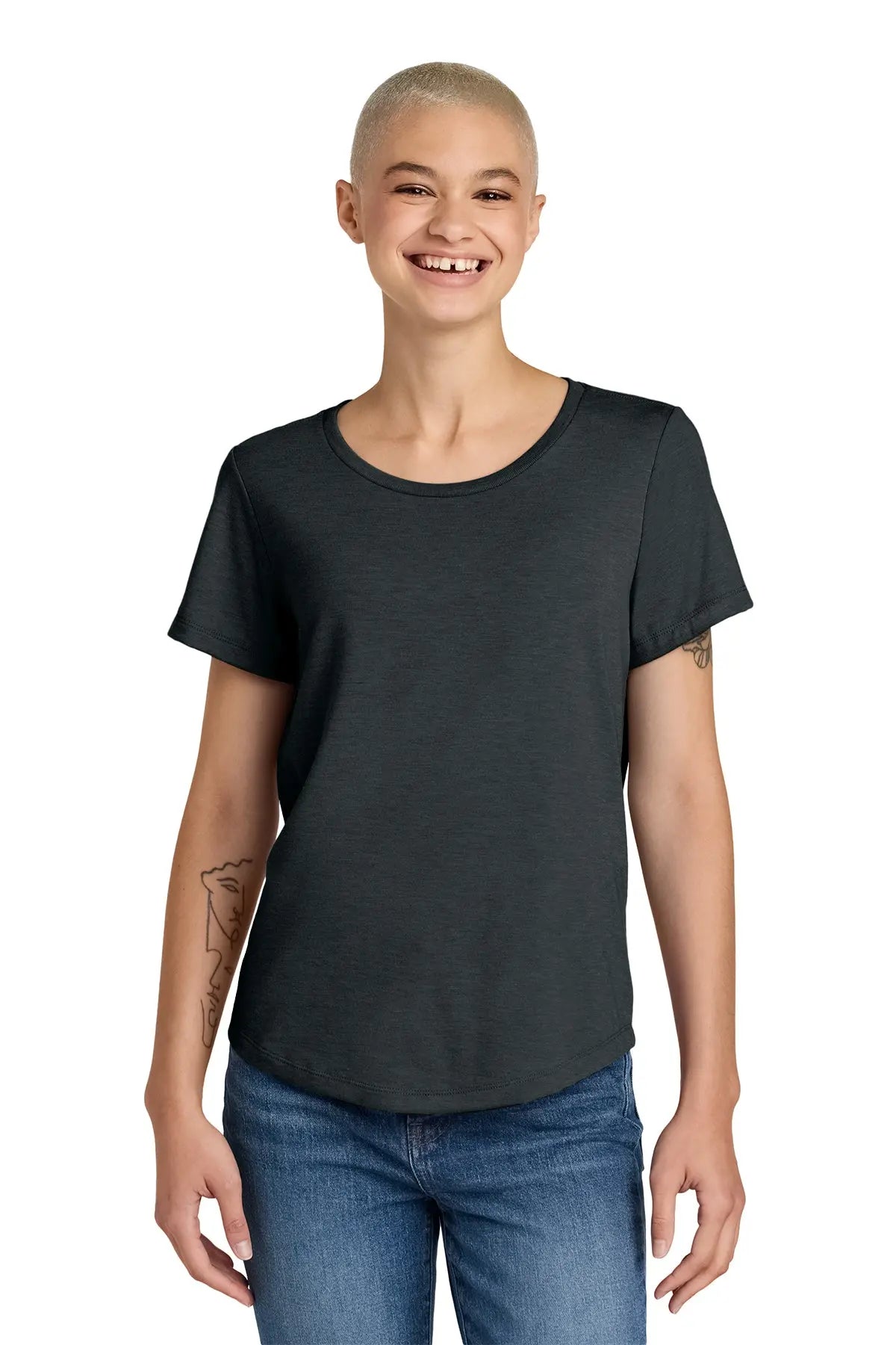 Allmade® Women’s Relaxed Tri-Blend Scoop Neck Tee #AL2015