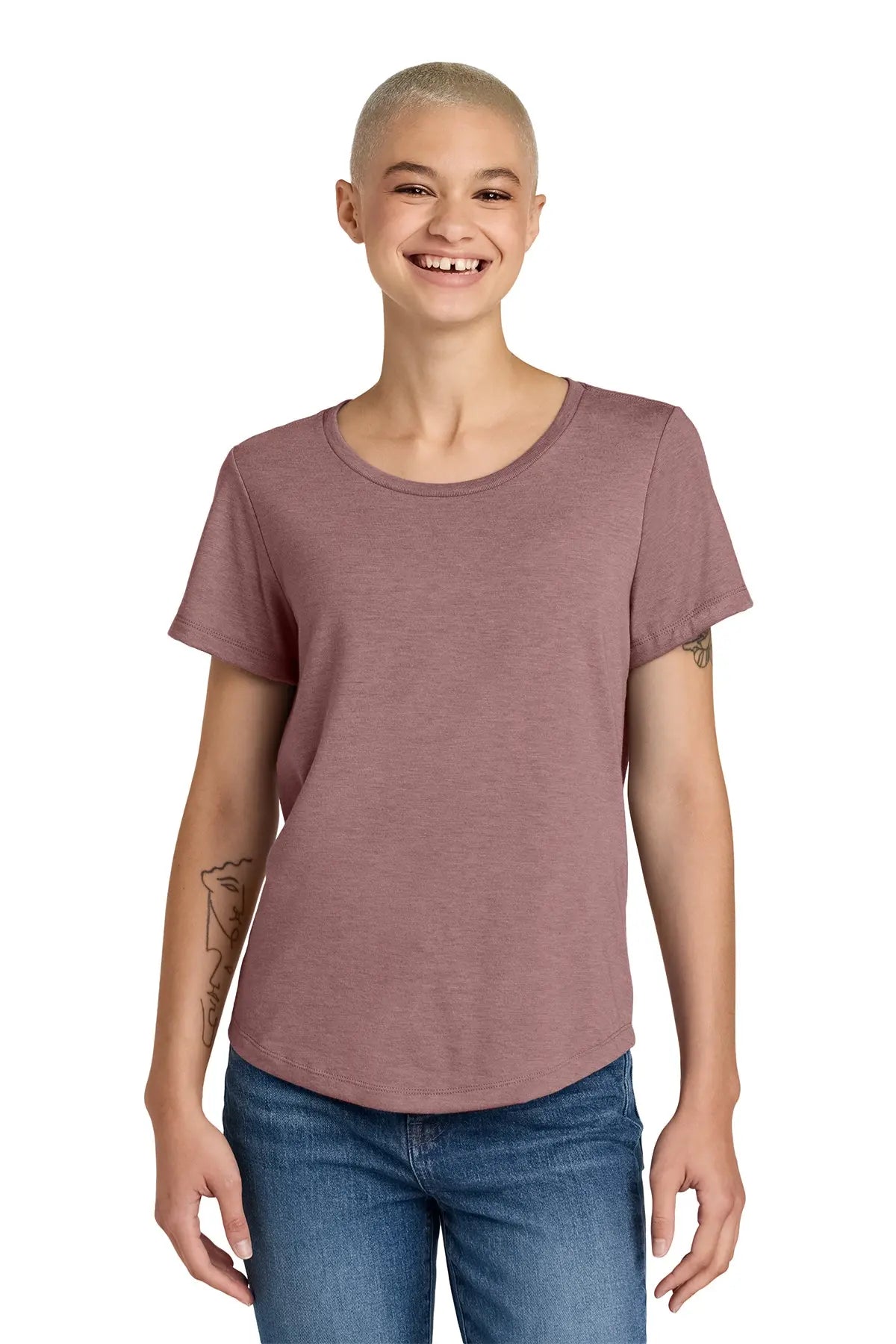 Allmade® Women’s Relaxed Tri-Blend Scoop Neck Tee #AL2015