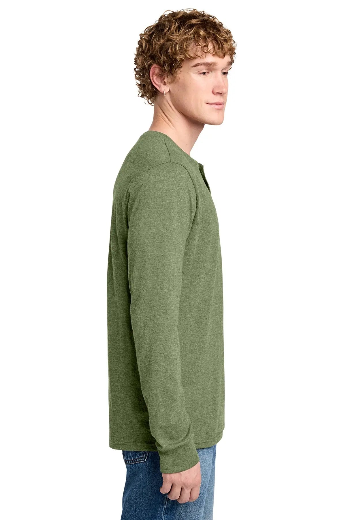 District® Perfect Tri® Long Sleeve Henley #DT145 Game Over Merch