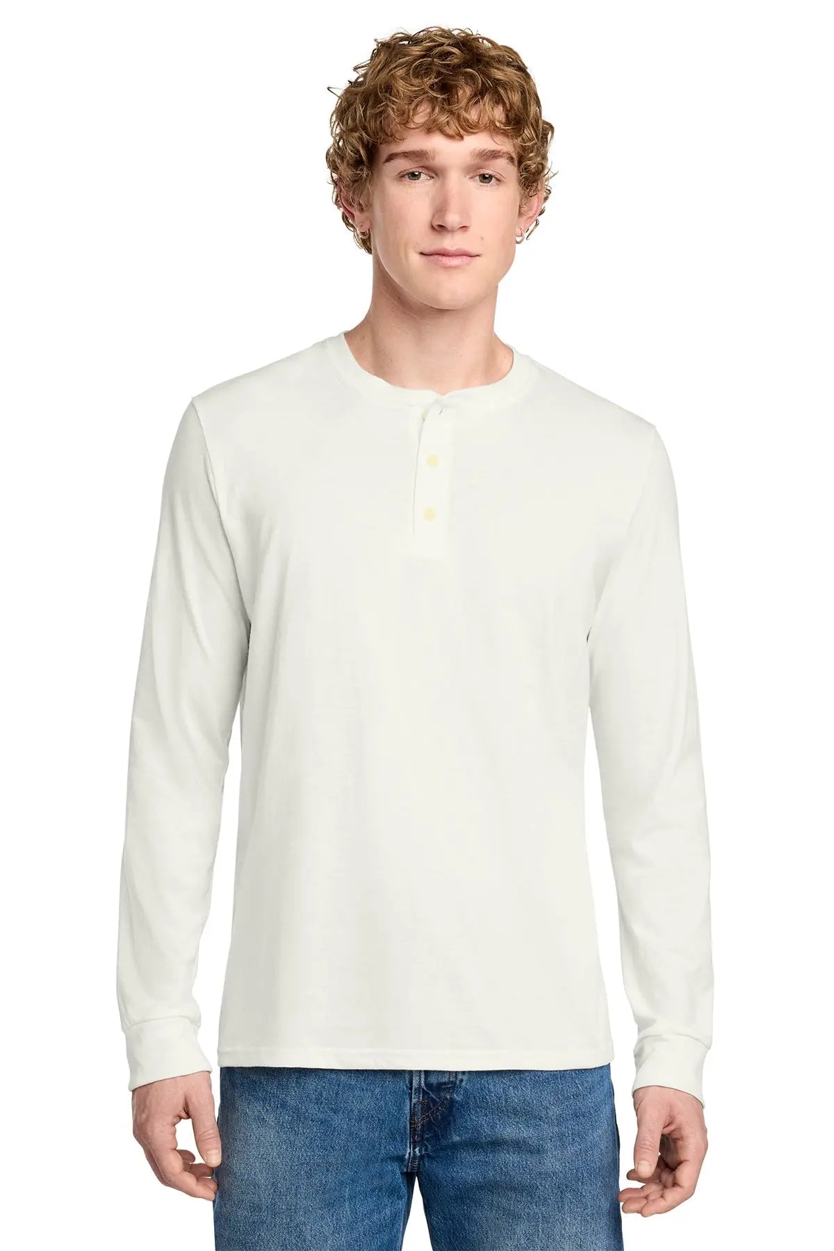 District® Perfect Tri® Long Sleeve Henley #DT145 Game Over Merch