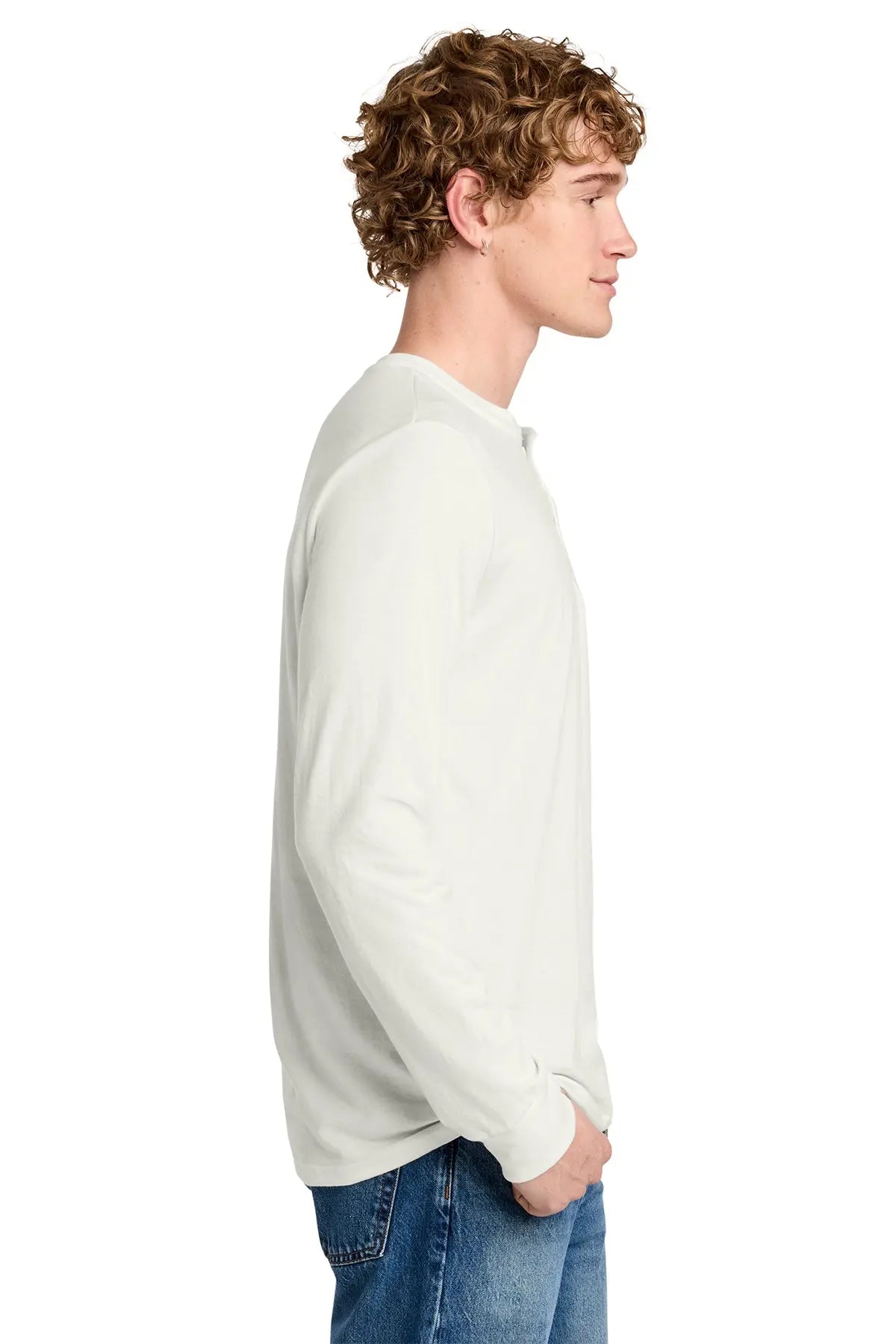 District® Perfect Tri® Long Sleeve Henley #DT145 Game Over Merch