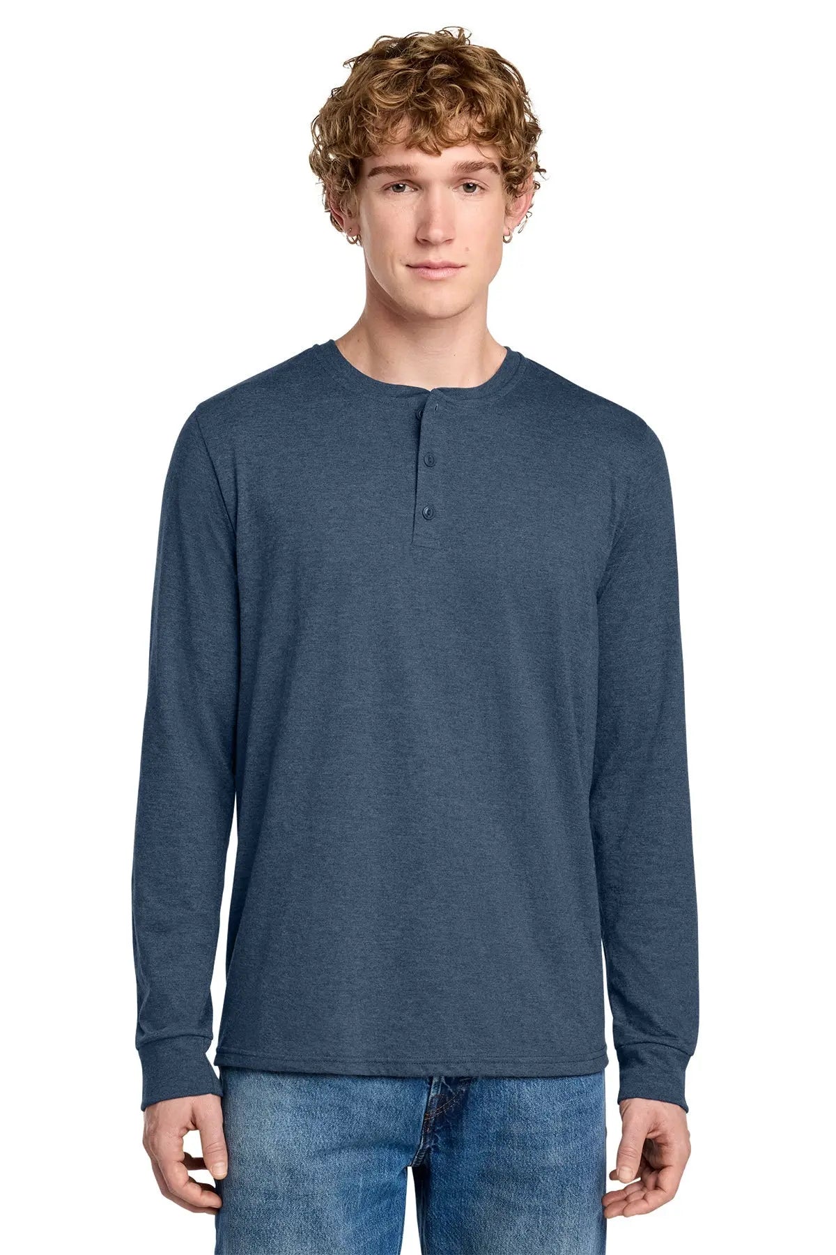 District® Perfect Tri® Long Sleeve Henley #DT145 Game Over Merch