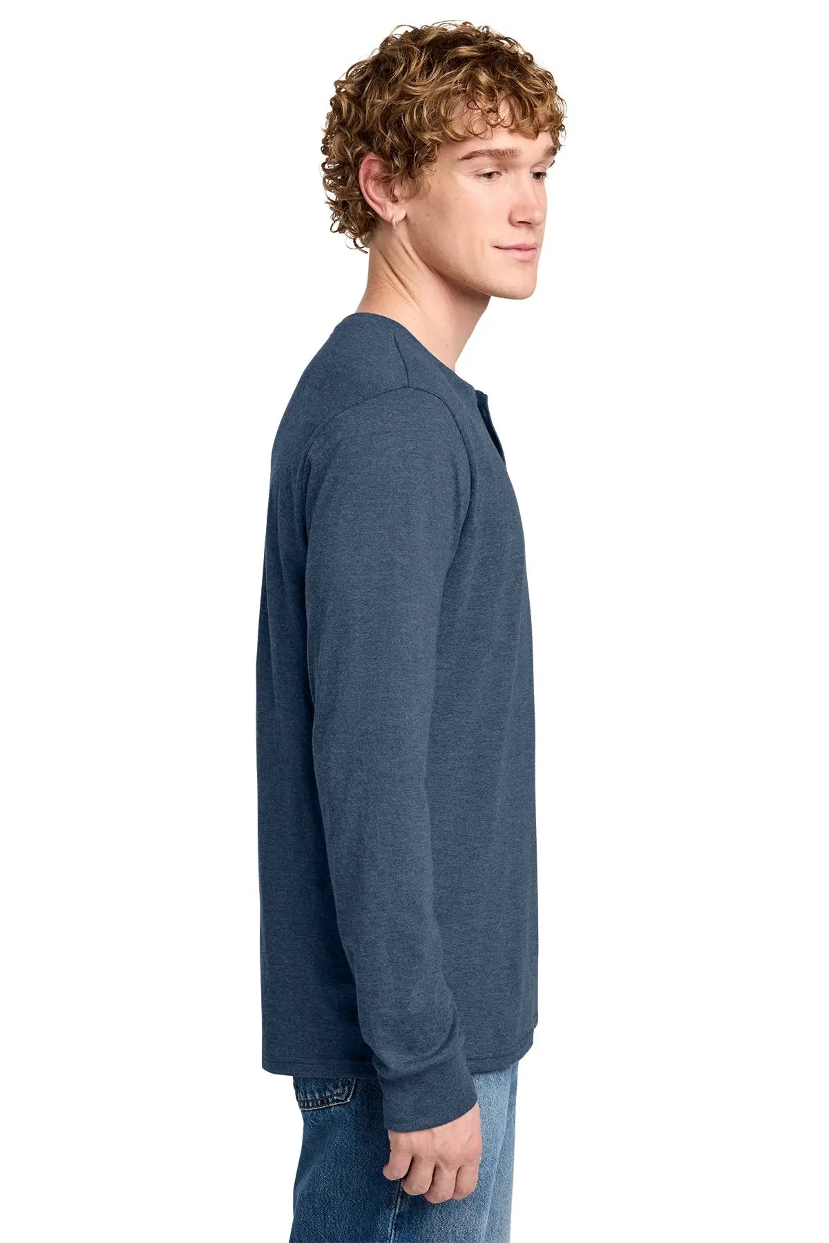 District® Perfect Tri® Long Sleeve Henley #DT145 Game Over Merch