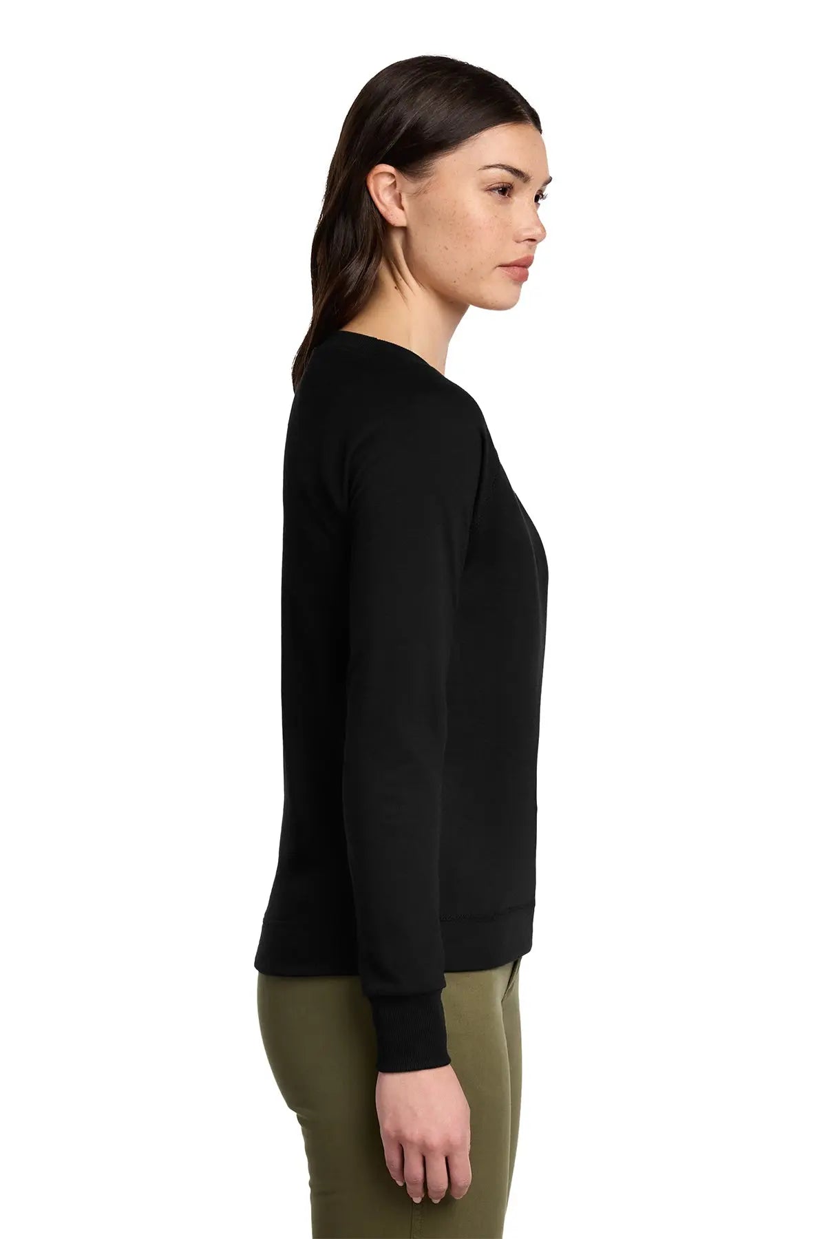 District® Women’s Featherweight French Terry™ Long Sleeve Crewneck #DT672