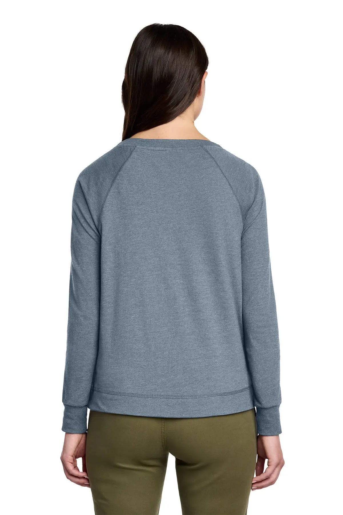 District® Women’s Featherweight French Terry™ Long Sleeve Crewneck #DT672