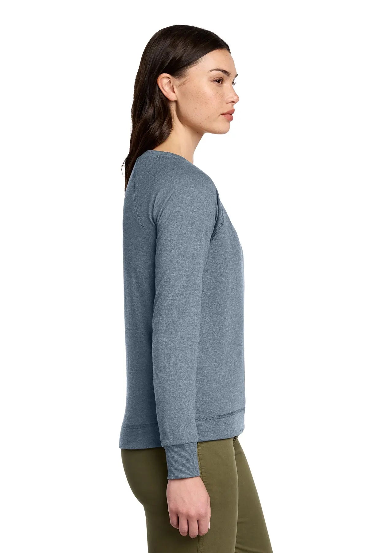 District® Women’s Featherweight French Terry™ Long Sleeve Crewneck #DT672