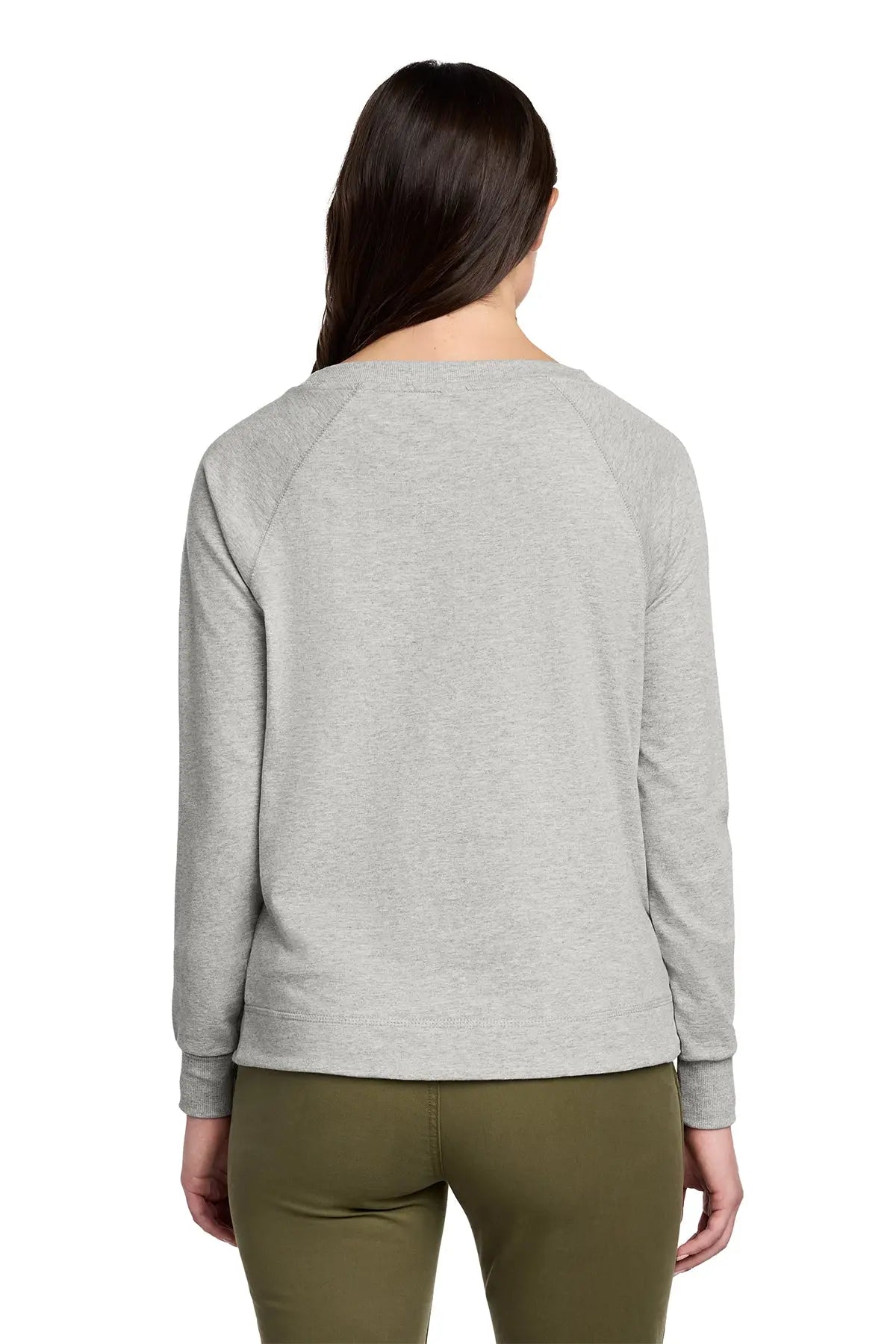 District® Women’s Featherweight French Terry™ Long Sleeve Crewneck #DT672