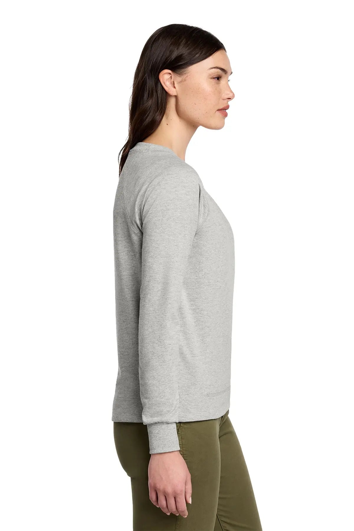 District® Women’s Featherweight French Terry™ Long Sleeve Crewneck #DT672