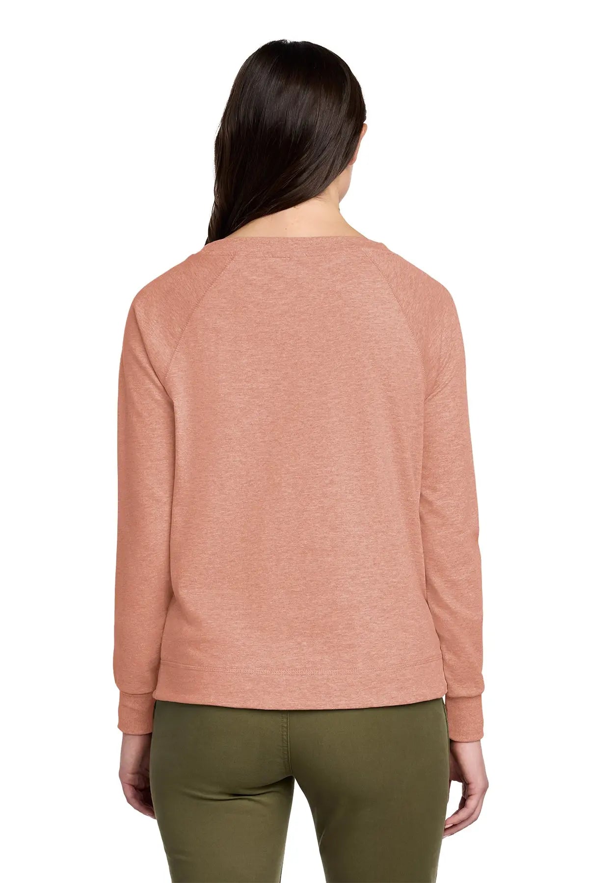 District® Women’s Featherweight French Terry™ Long Sleeve Crewneck #DT672