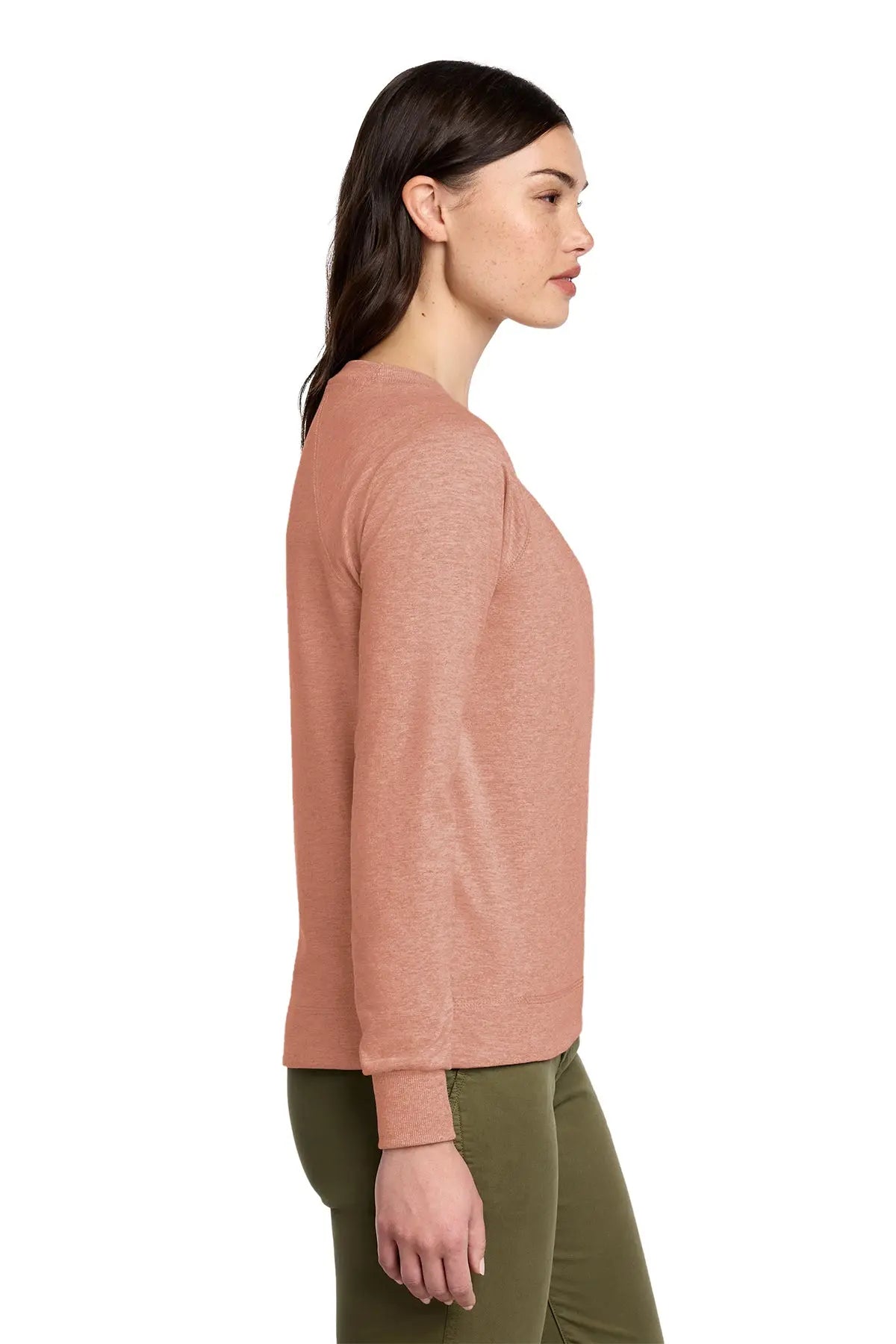 District® Women’s Featherweight French Terry™ Long Sleeve Crewneck #DT672