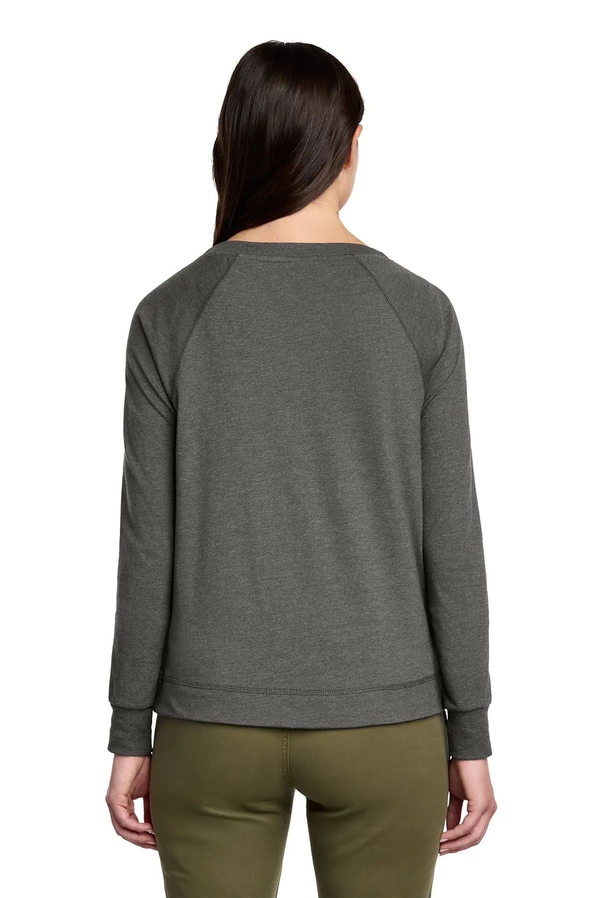 District® Women’s Featherweight French Terry™ Long Sleeve Crewneck #DT672