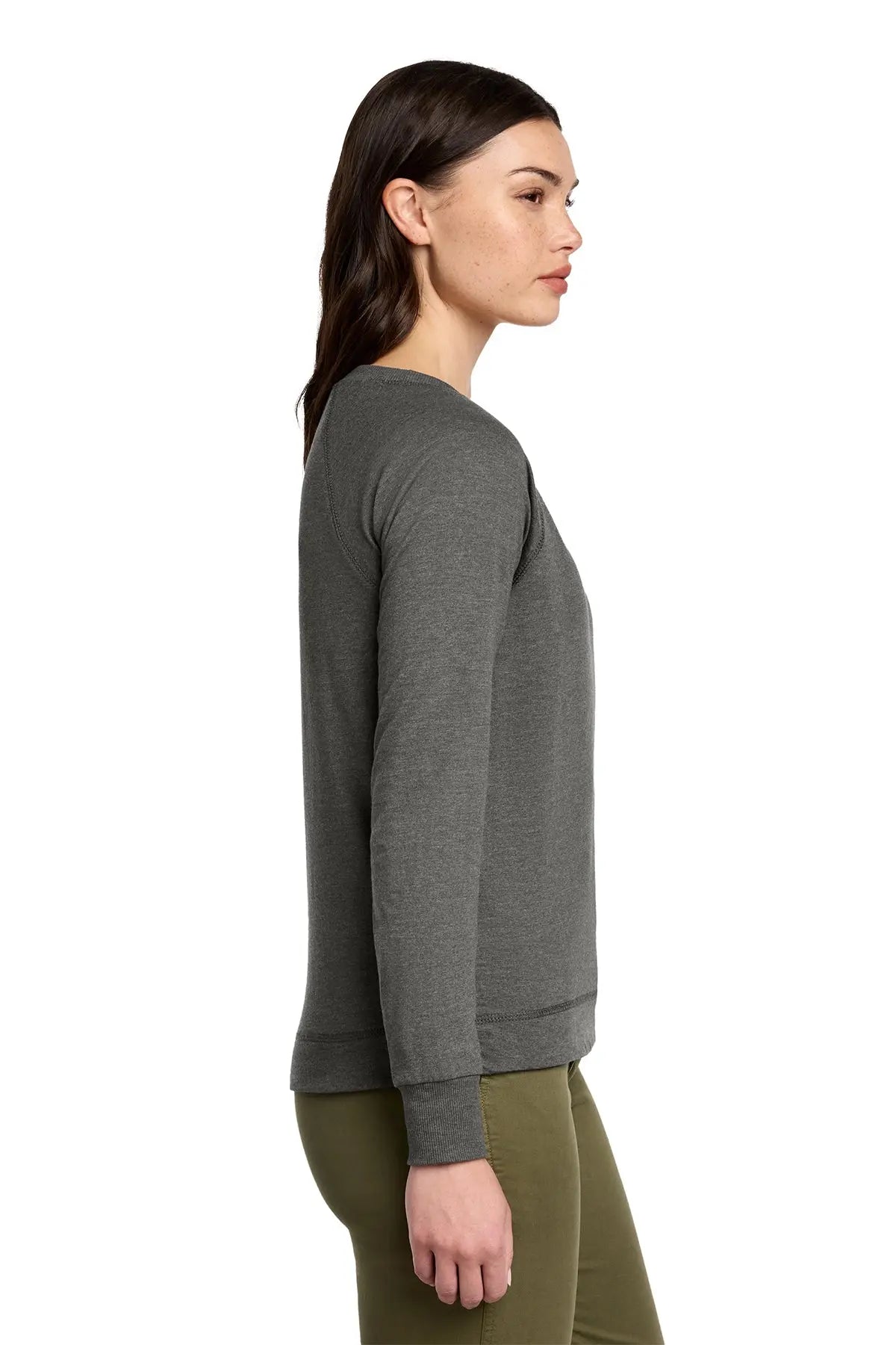 District® Women’s Featherweight French Terry™ Long Sleeve Crewneck #DT672