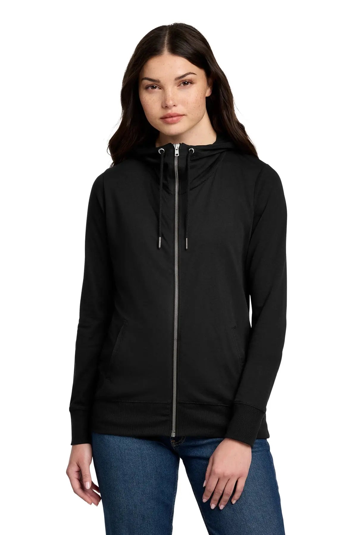 District® Women’s Featherweight French Terry™ Full-Zip Hoodie #DT673