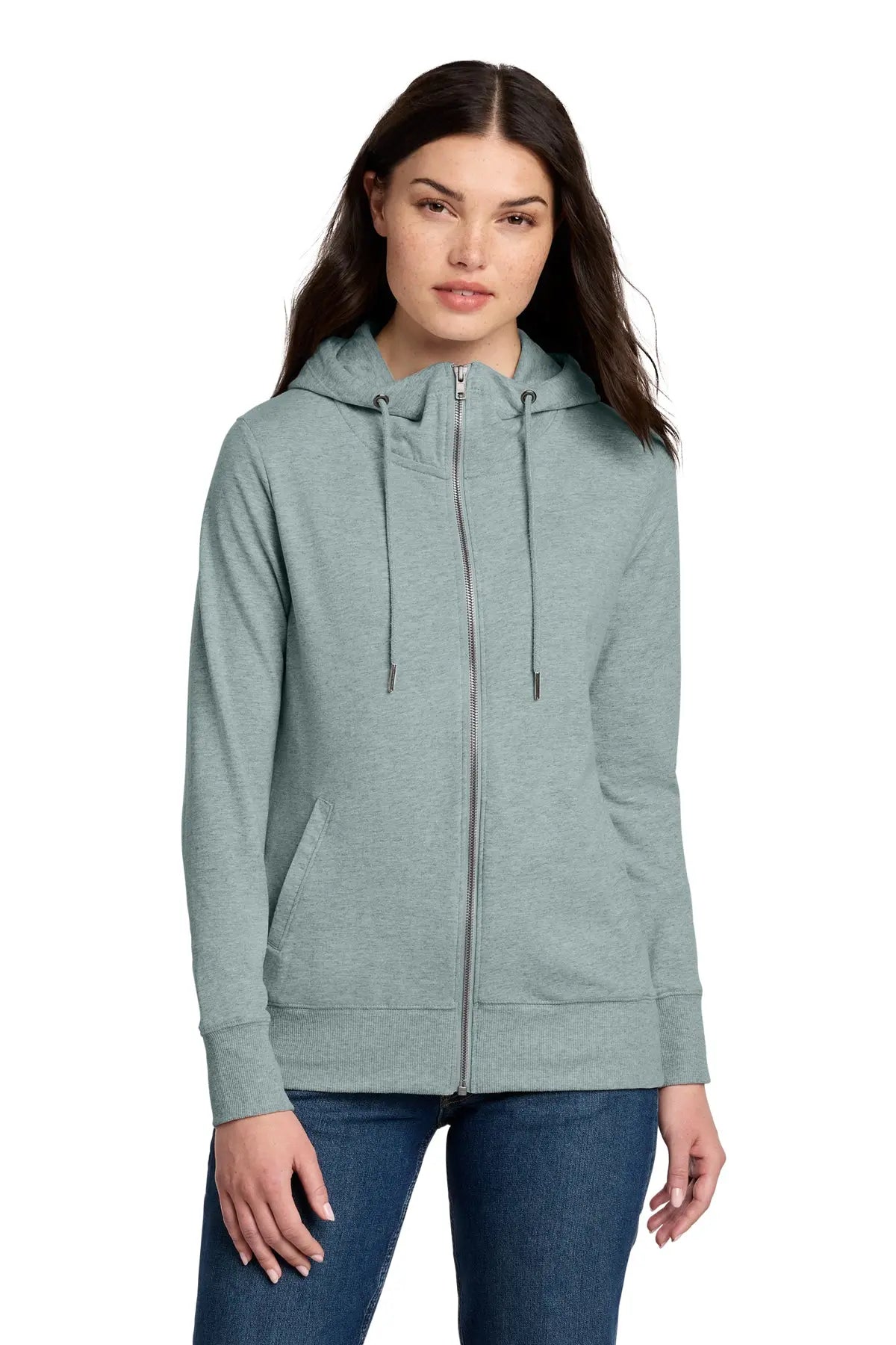 District® Women’s Featherweight French Terry™ Full-Zip Hoodie #DT673