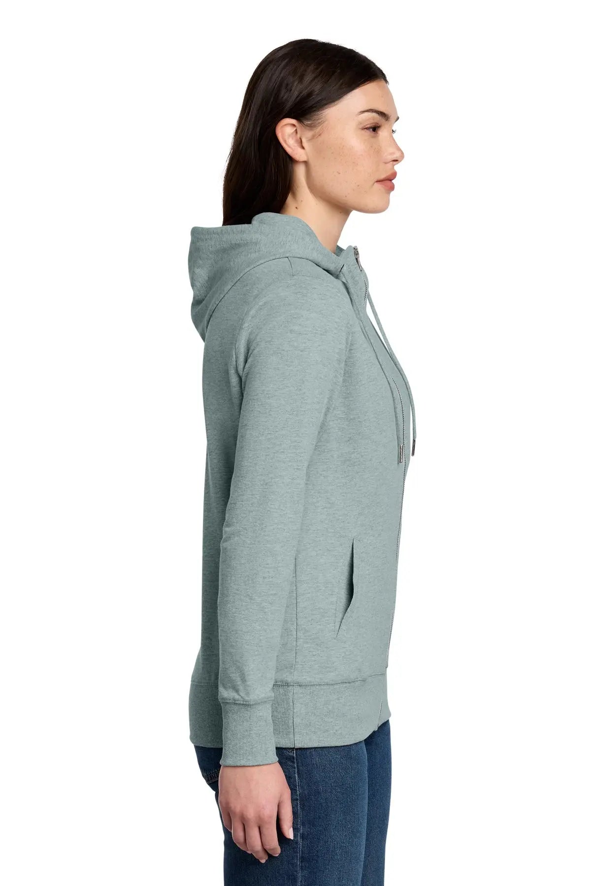 District® Women’s Featherweight French Terry™ Full-Zip Hoodie #DT673