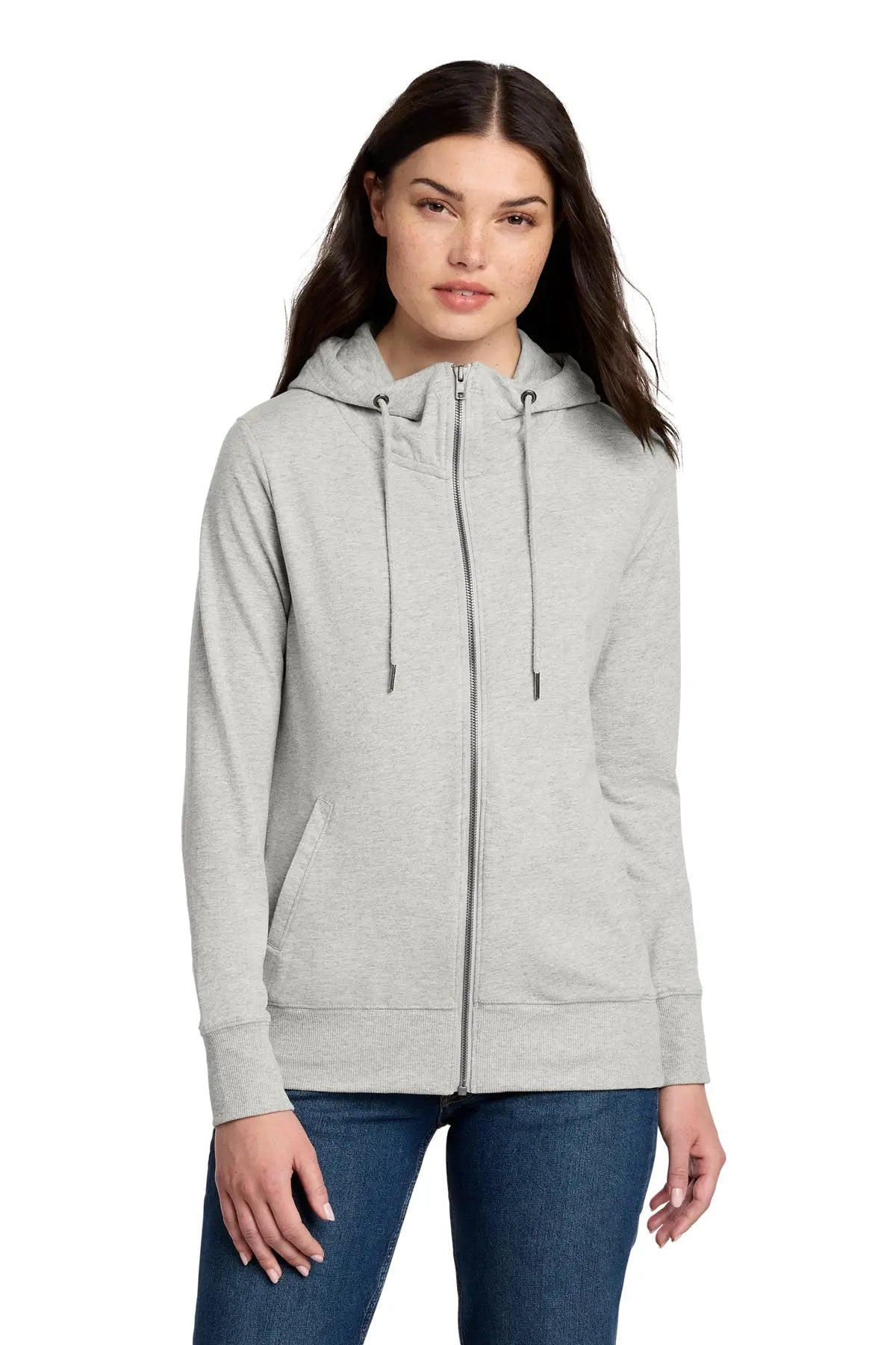 District® Women’s Featherweight French Terry™ Full-Zip Hoodie #DT673