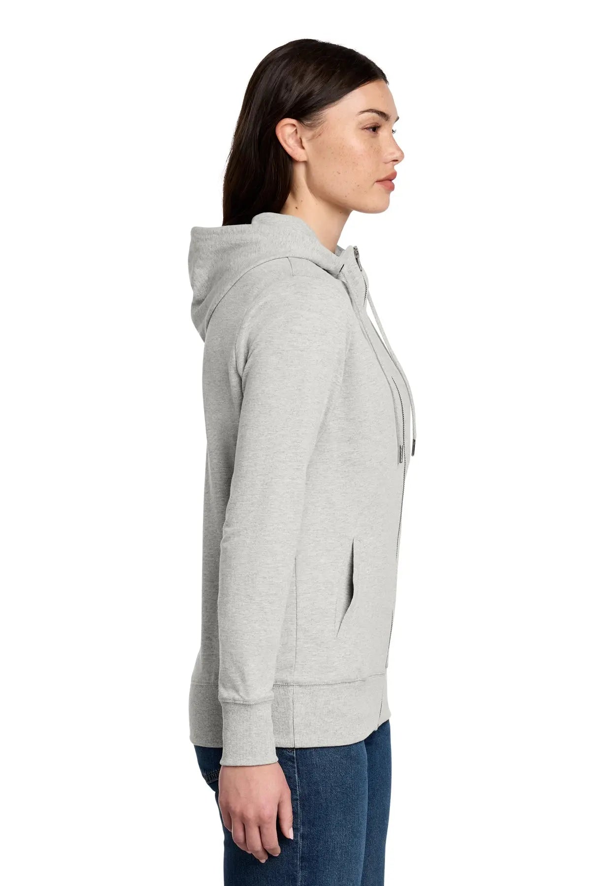 District® Women’s Featherweight French Terry™ Full-Zip Hoodie #DT673