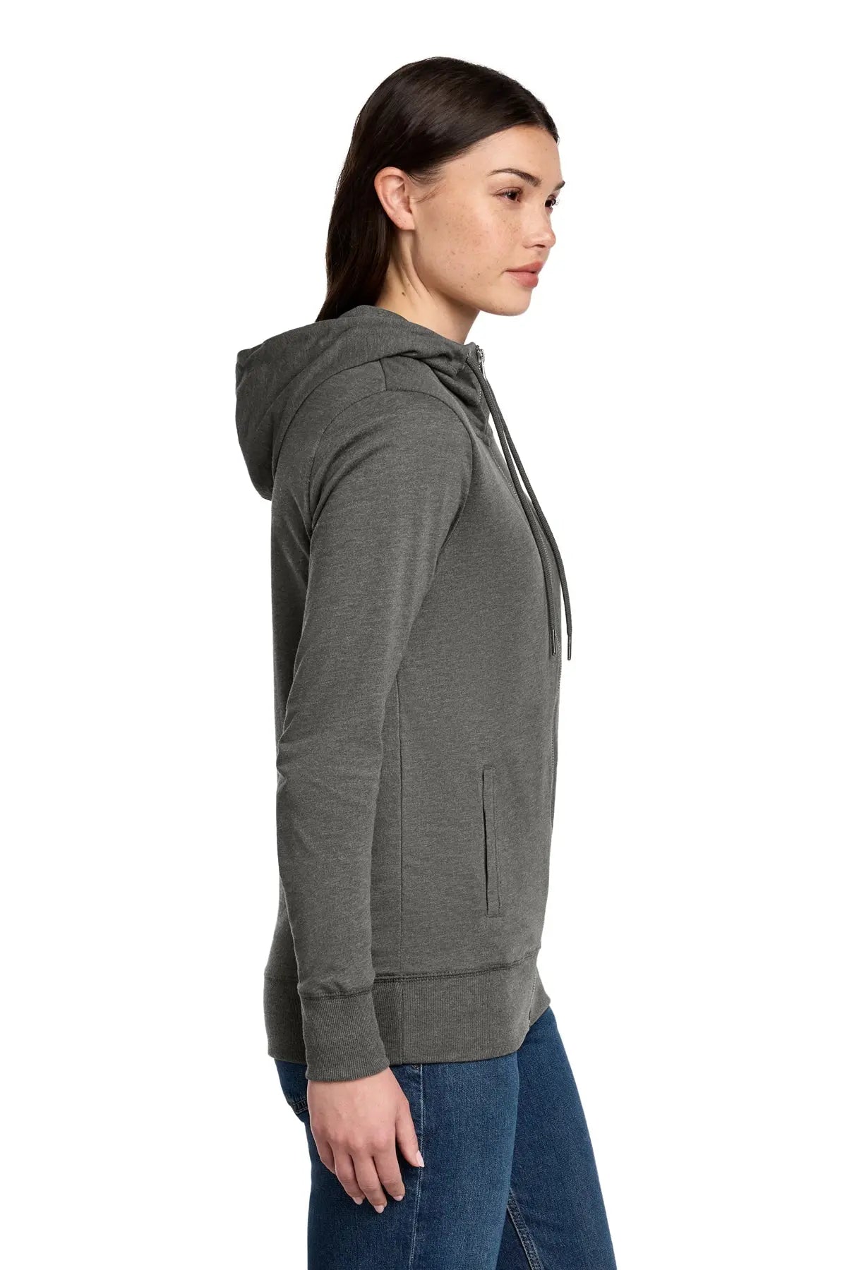 District® Women’s Featherweight French Terry™ Full-Zip Hoodie #DT673