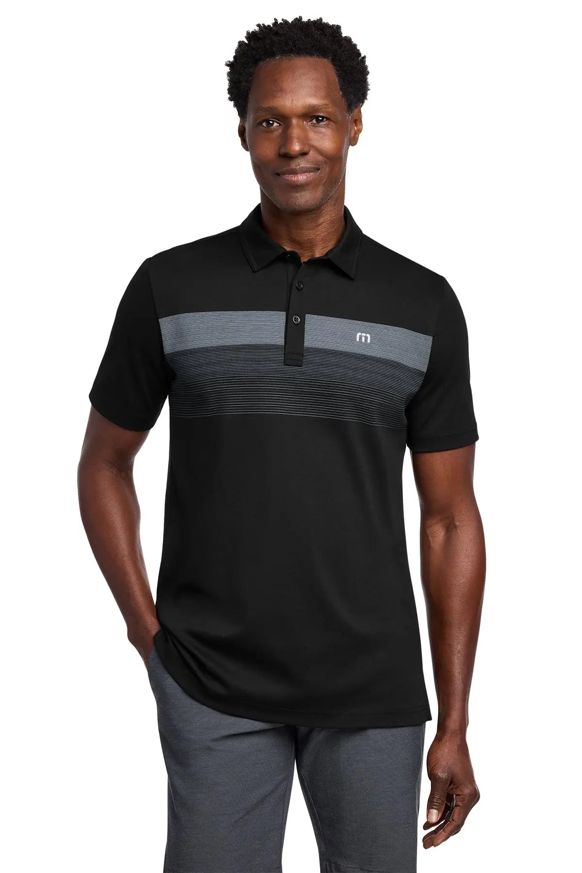TravisMathew Coastal Chest Stripe Polo #TM1MY402Game Over Merch
