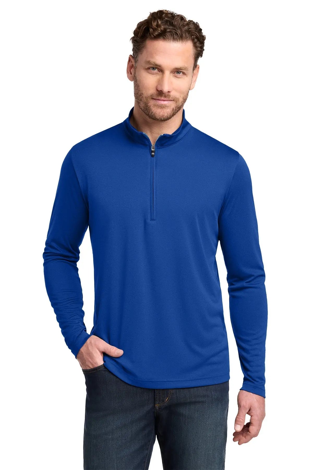 TravisMathew Coto Performance 1/4-Zip #TM1MY397 Game Over Merch