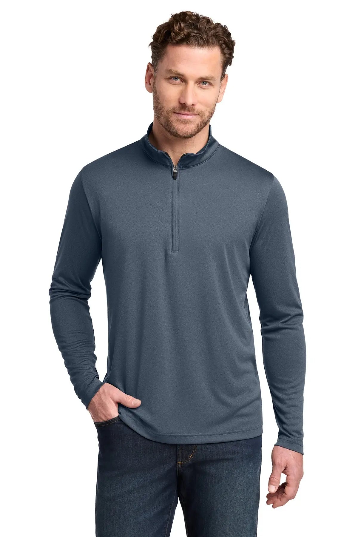 TravisMathew Coto Performance 1/4-Zip #TM1MY397 Game Over Merch