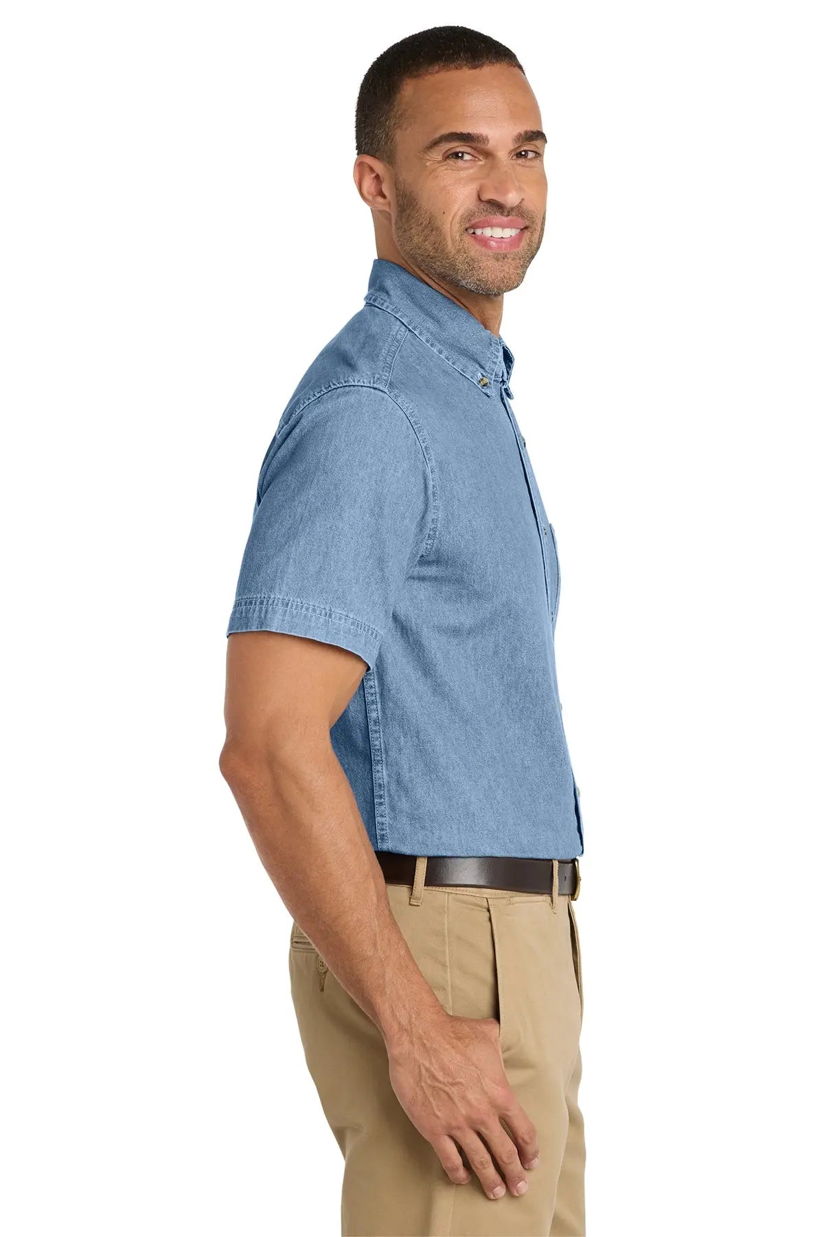 Port & Co™ Short Sleeve Value Denim Shirt #SP11