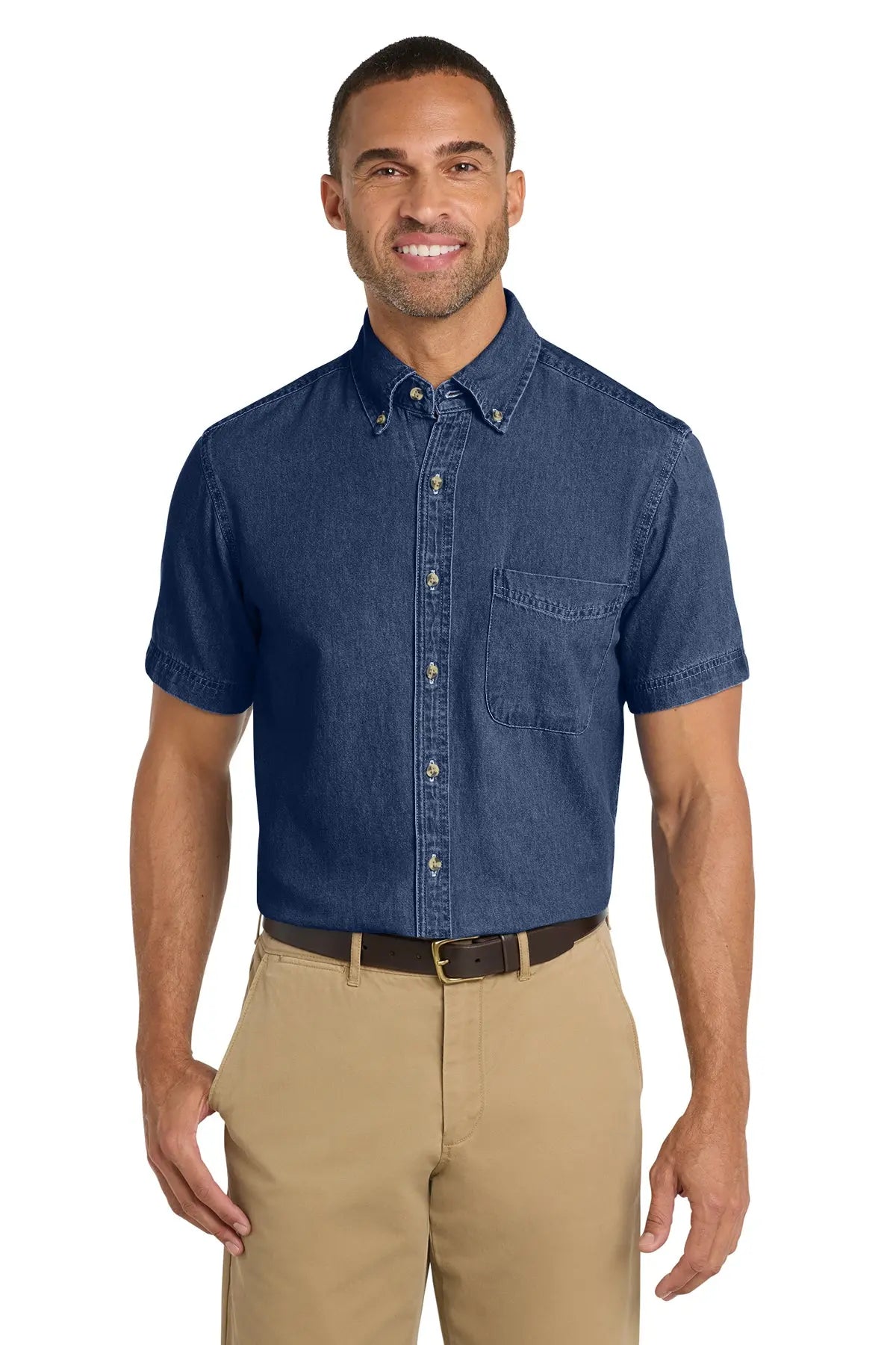 Port & Co™ Short Sleeve Value Denim Shirt #SP11