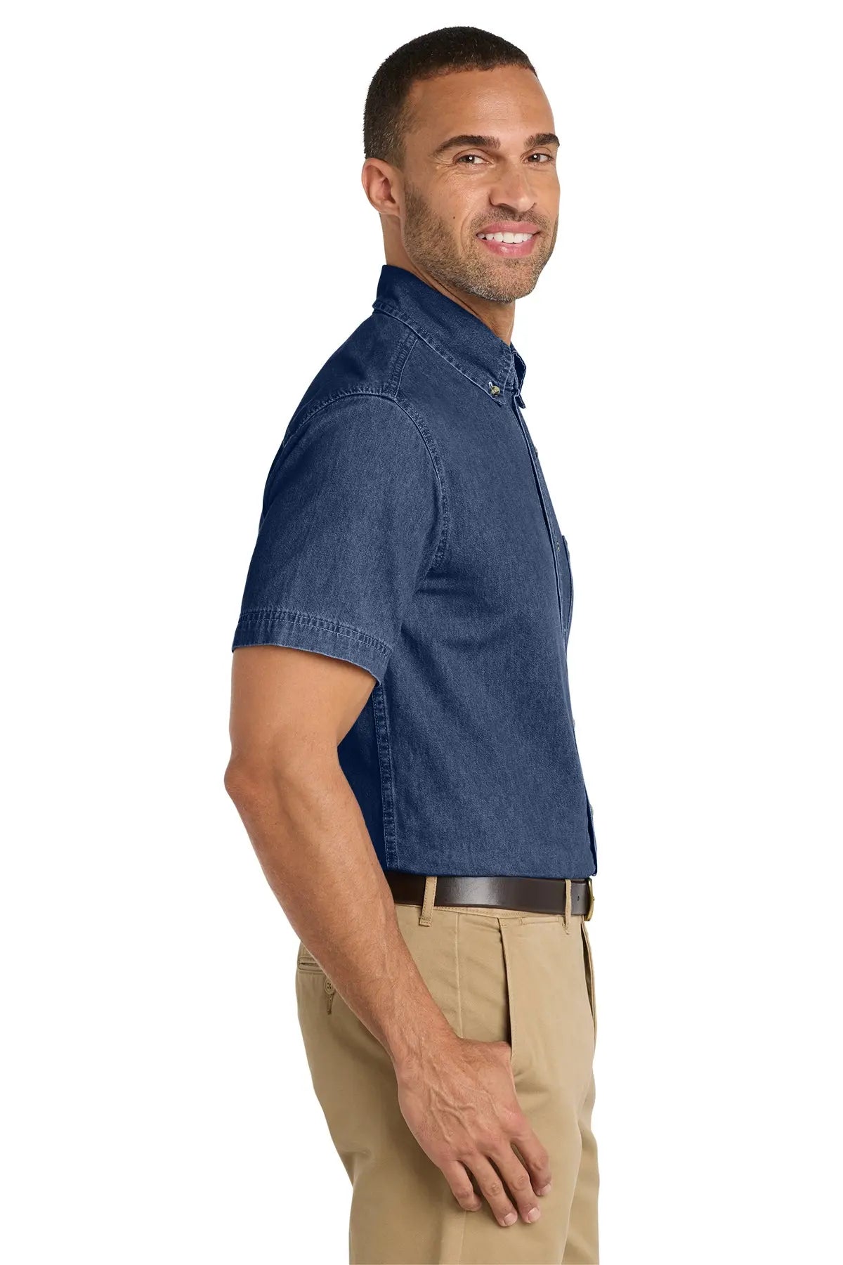Port & Co™ Short Sleeve Value Denim Shirt #SP11