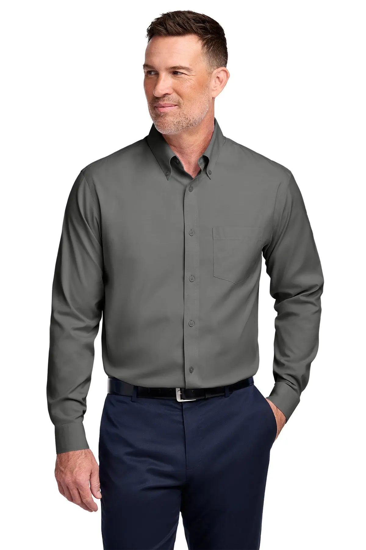 Brooks Brothers® Wrinkle-Free Stretch Pinpoint Shirt #BB18000