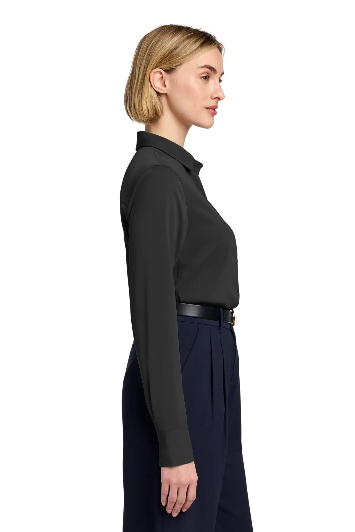 Brooks Brothers® Women’s Full-Button Satin Blouse #BB18007
