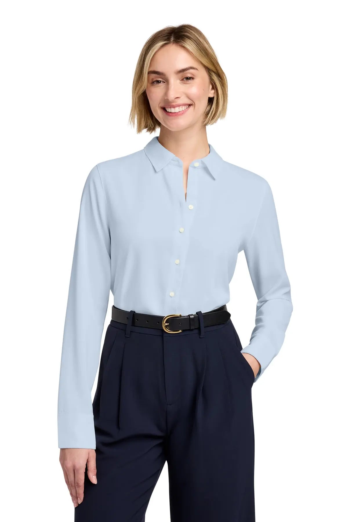 Brooks Brothers® Women’s Full-Button Satin Blouse #BB18007