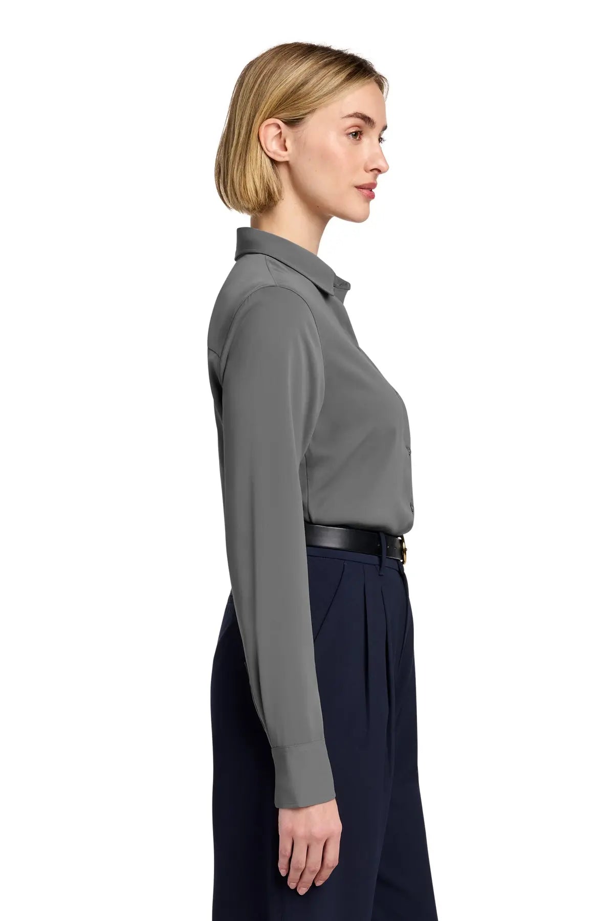 Brooks Brothers® Women’s Full-Button Satin Blouse #BB18007