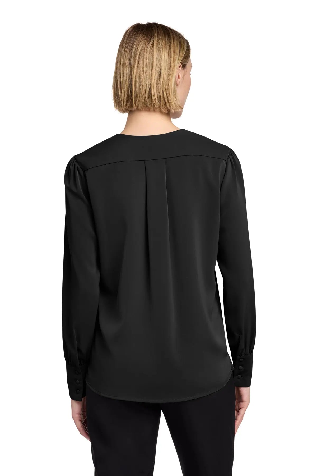 Brooks Brothers® Women’s Open-Neck Satin Blouse #BB18009