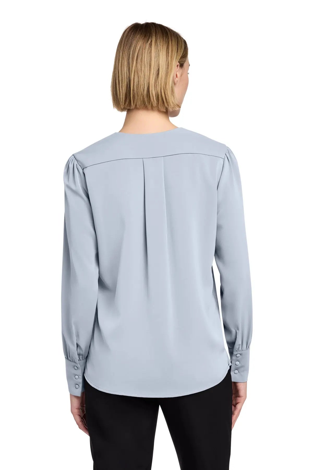 Brooks Brothers® Women’s Open-Neck Satin Blouse #BB18009
