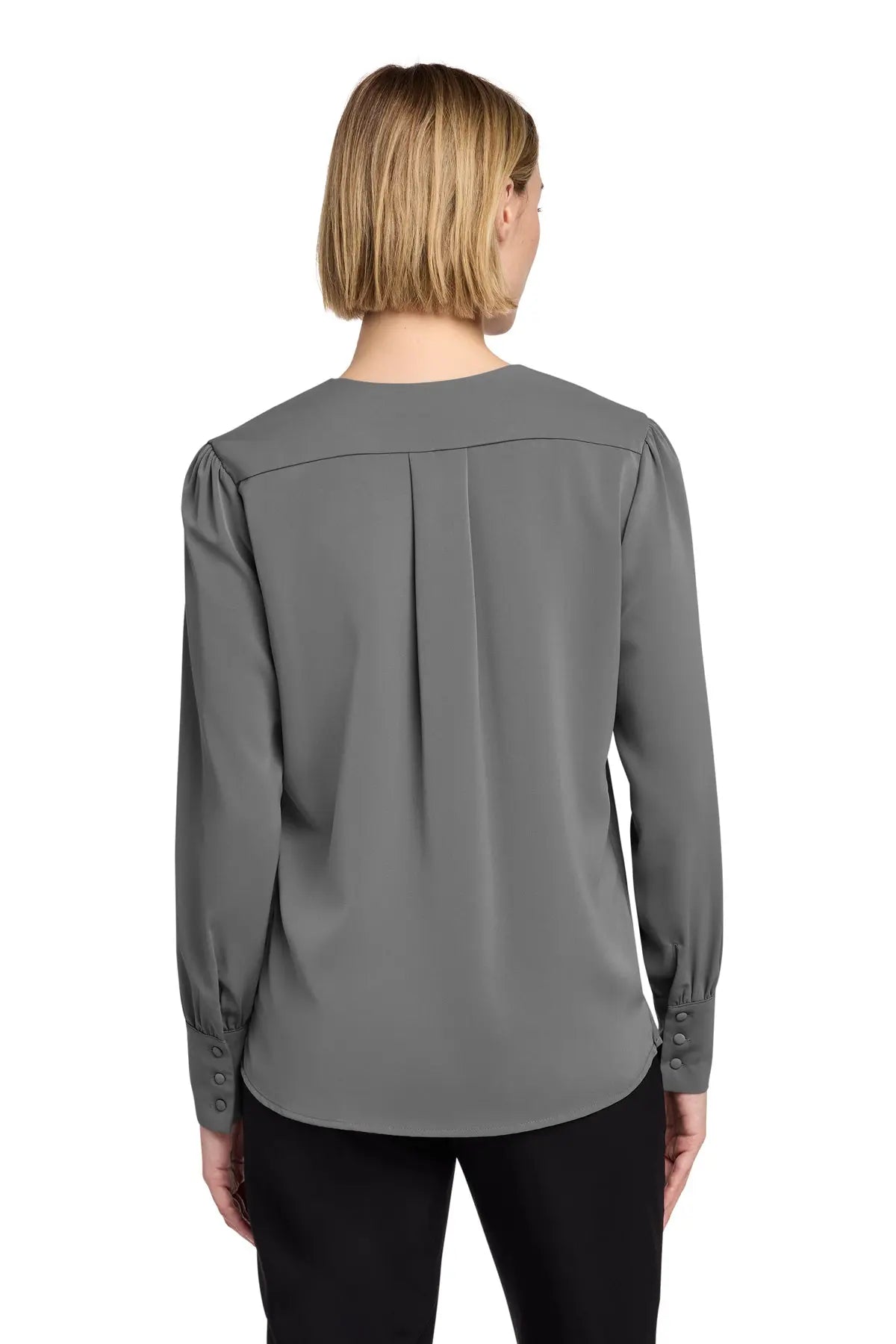 Brooks Brothers® Women’s Open-Neck Satin Blouse #BB18009